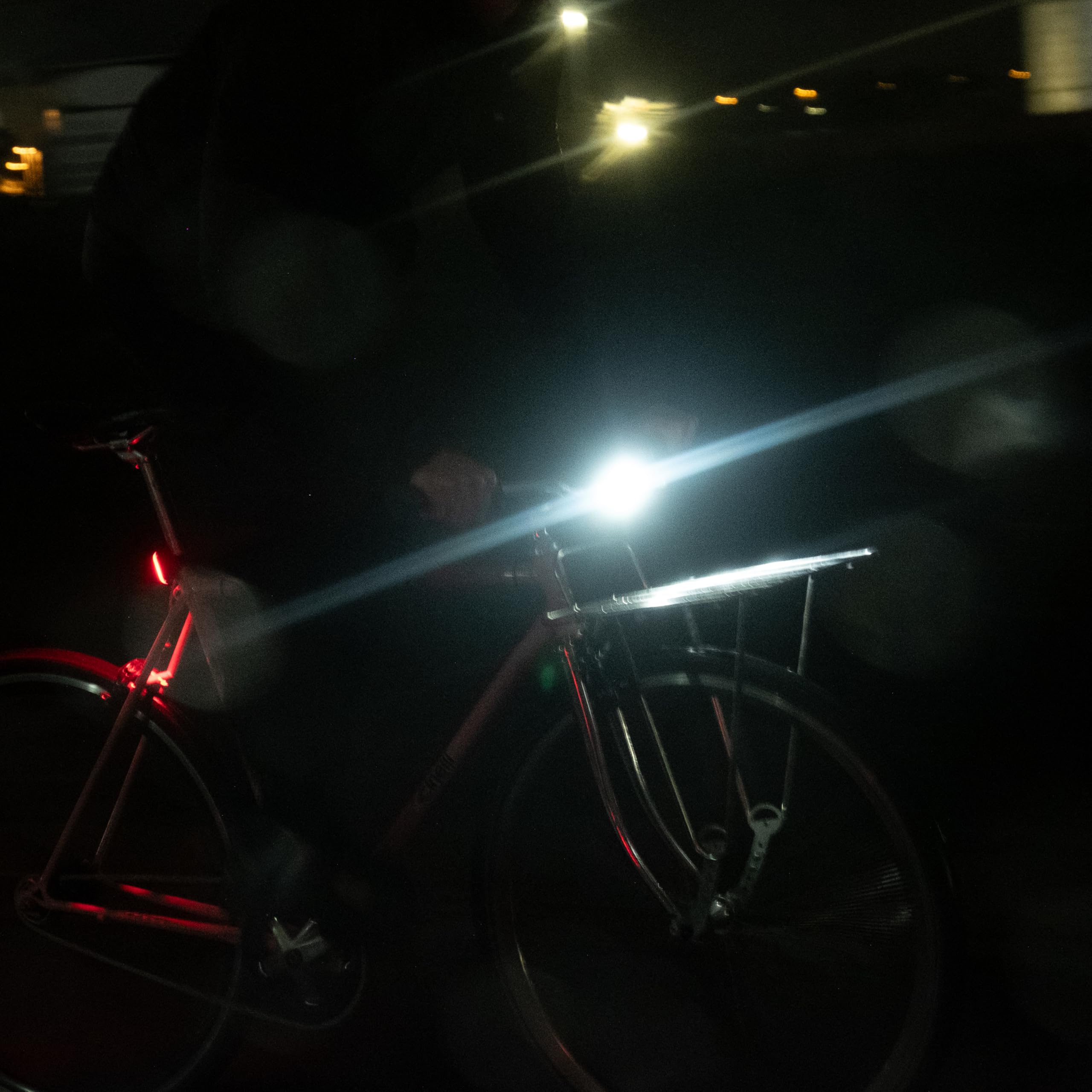 Knog Blinder Front Bike Light - 200 Lumen Rechargeable Bicycle Light - Bright LED Bike Headlight with Integrated USB Charging, 8