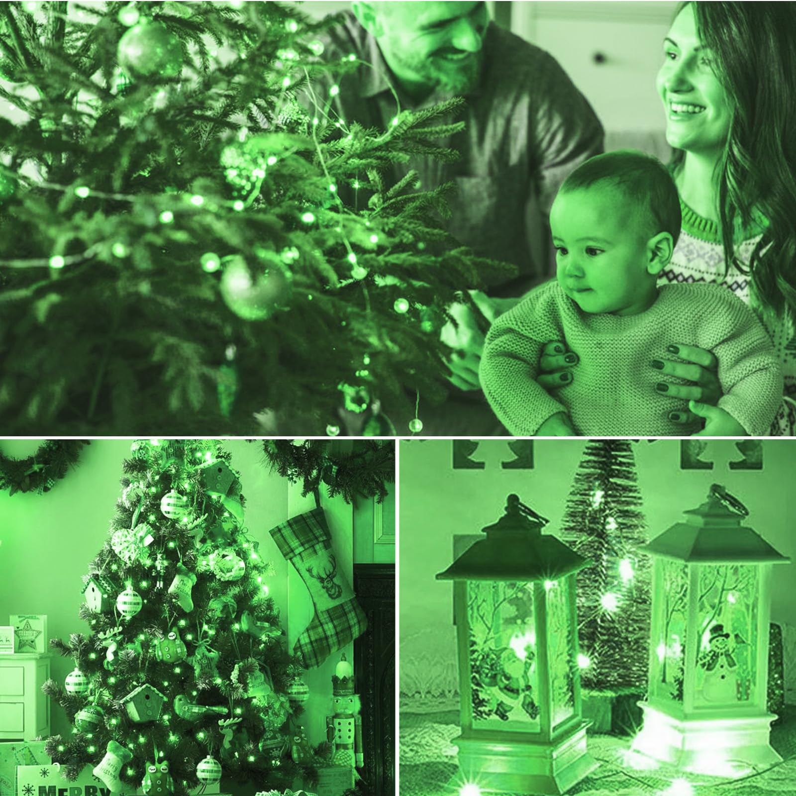 [ 30 Packs ] Fairy Lights Battery Operated String Lights 7 Ft/20 Led Minni Twinkle Battery Lights Small Fairy Lights For Mason Jars Diy Wedding Party Christmas Bedroom Decor, Green