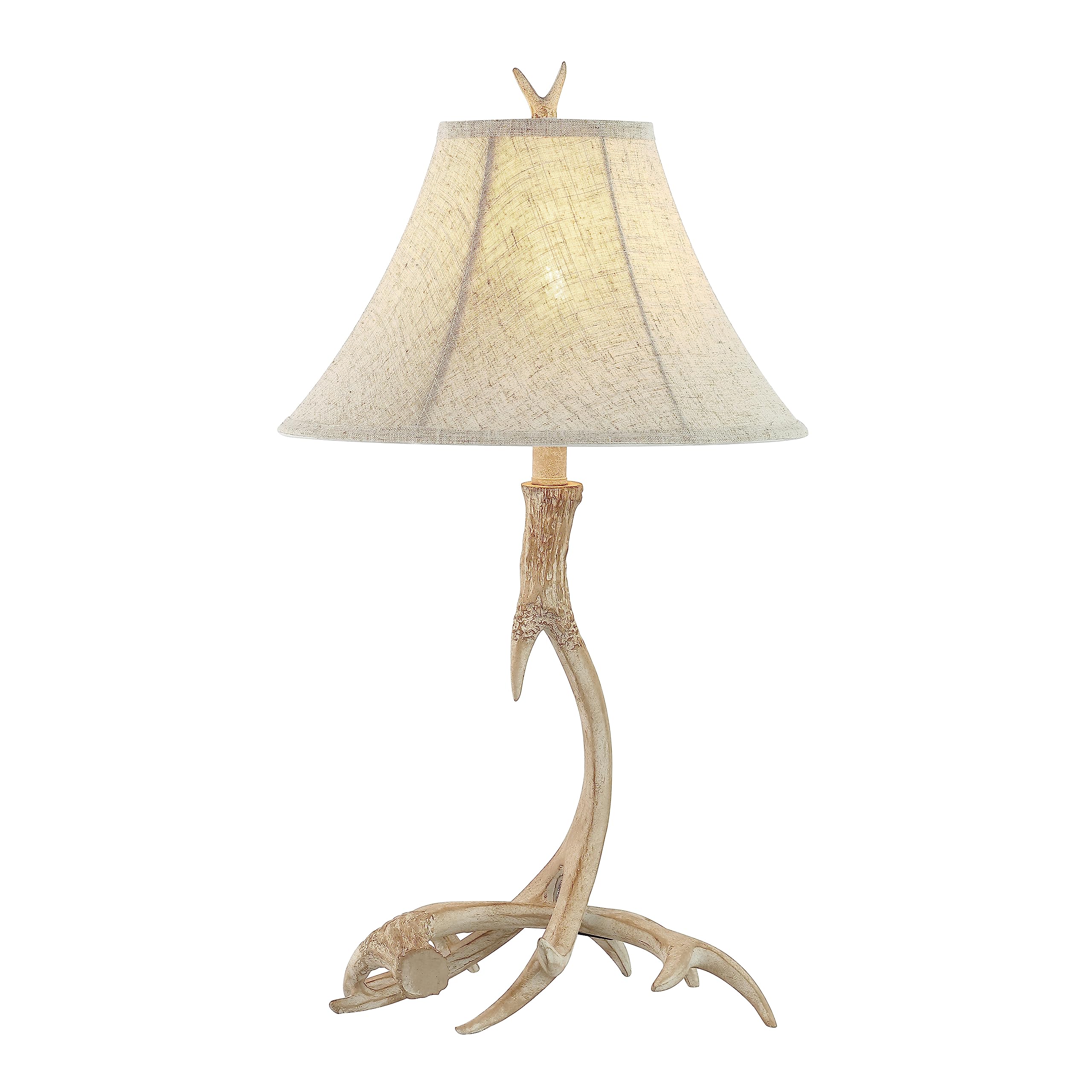 JONATHAN Y JYL6305B Antler 27.5'' Rustic Resin LED Table Lamp, Traditional for Bedroom, Living Room, Office, Kids Room, Entryway