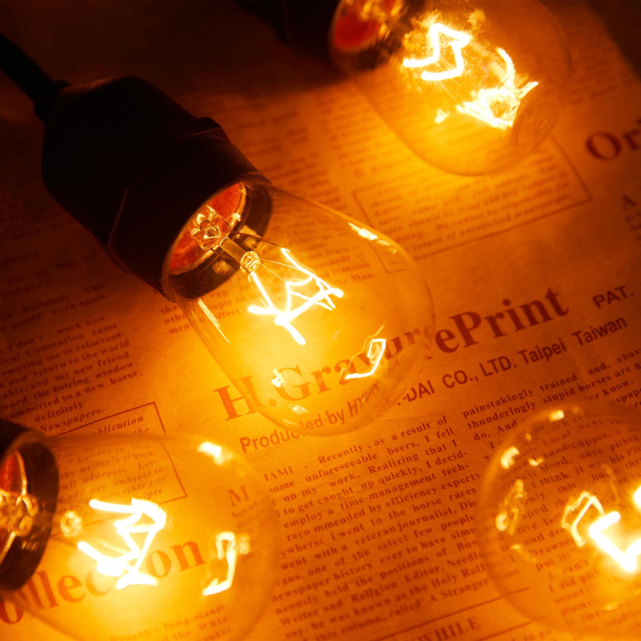 Moonflor 26 Pack S14 Light Bulbs, 11 Watt Replacement Incandescent Glass Bulbs With E26 Medium Base For Outdoor Patio Garden Vin