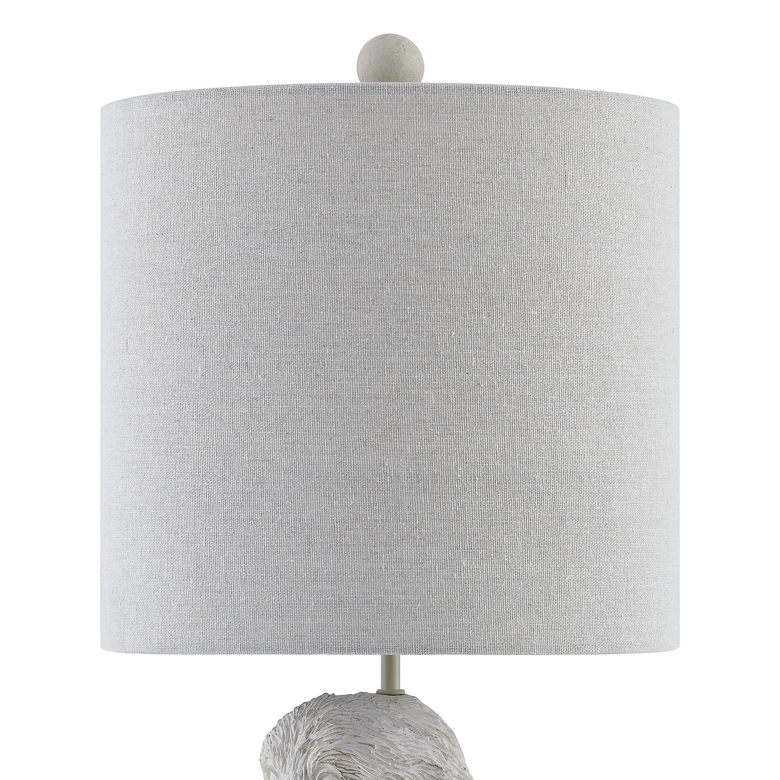Crestview Collection 24" Golden Doodle Dog Resin Table Lamp, White Linen Shade, Cute Nightstand Lamp for Bedroom, Model EVCBAVP2176