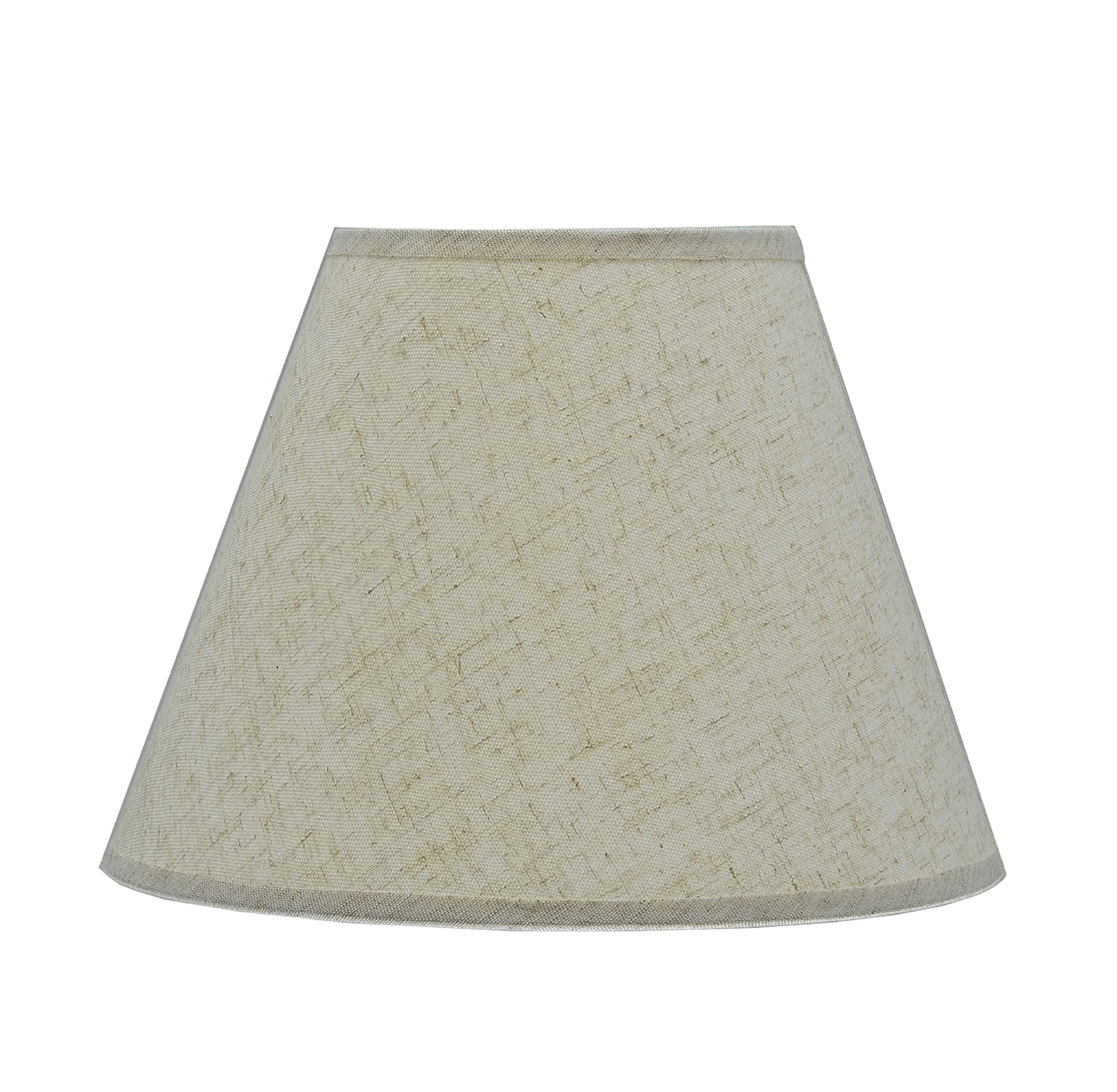 Aspen Creative 32033A Transitional Empire Shape Spider Construction Lamp Shade, Flaxen, 6&quot; Top X 12&quot; Bottom X 9&quot; Slant Height