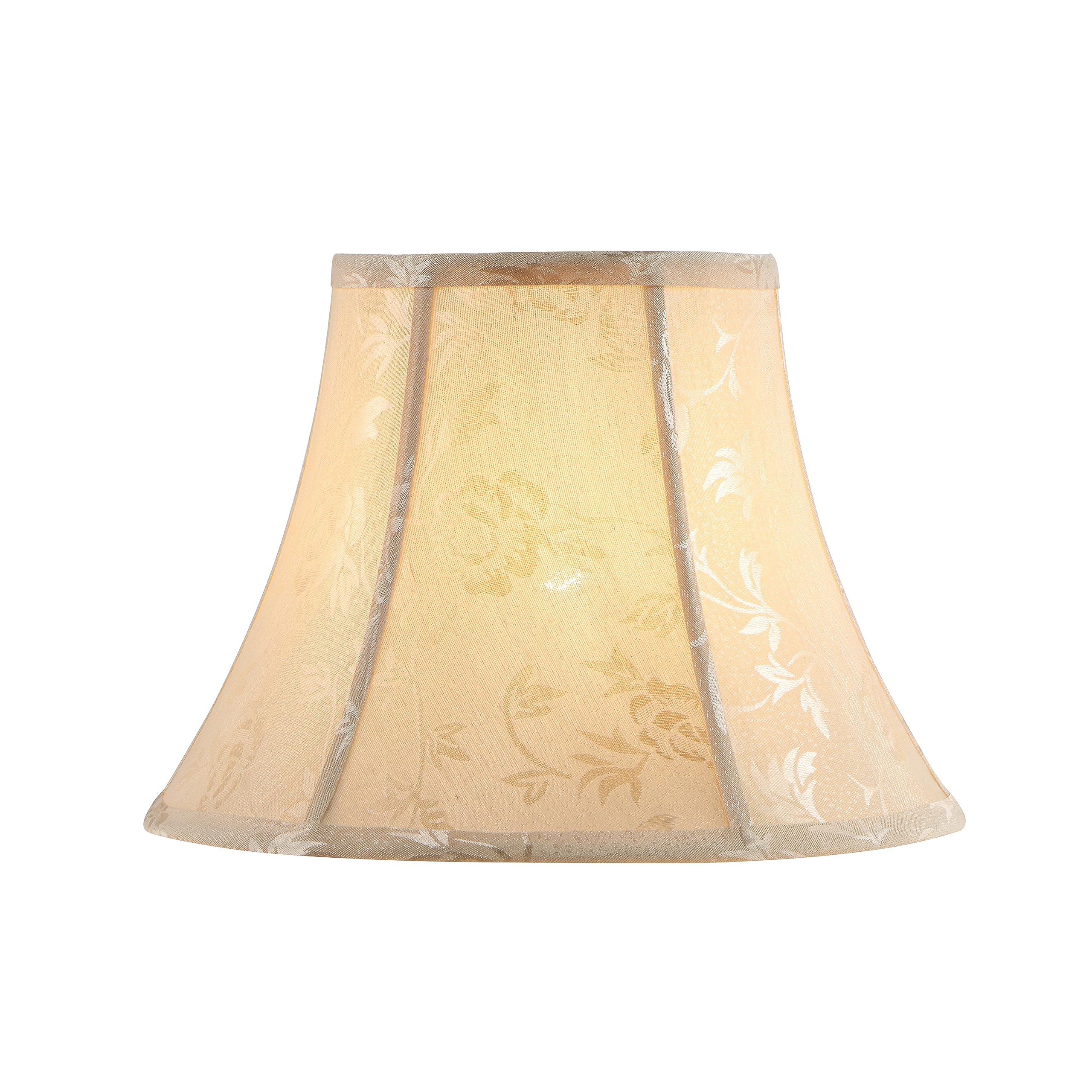 Aspen Creative 30233 Transitional Bell Shape Spider Construction Lamp Shade, Ivory, 7&quot; Top X 13&quot; Bottom X 9-1/2&quot; Slant Height