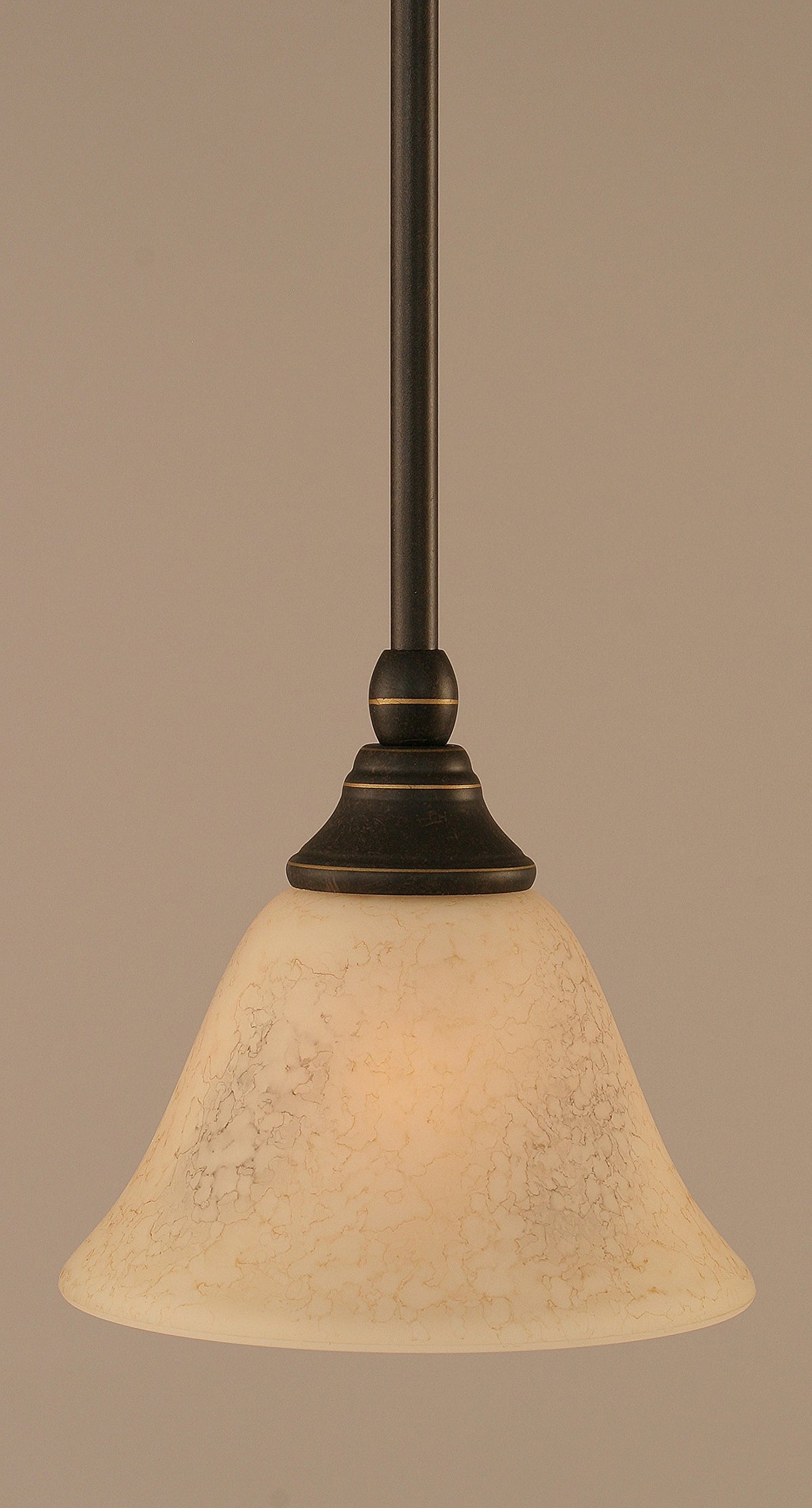 Toltec Lighting 1 Light Mini Pendant In Dark Granite (23-Dg-508)