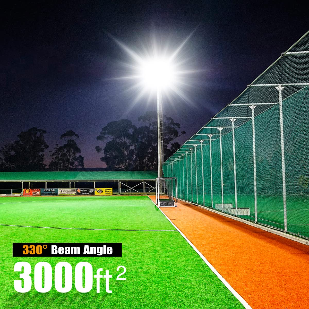 STASUN 300W LED Flood Light - 27000lm, 330° Angle, IP66 Waterproof, Daylight White - Model FL--112 for Outdoor Security & Area Lighting