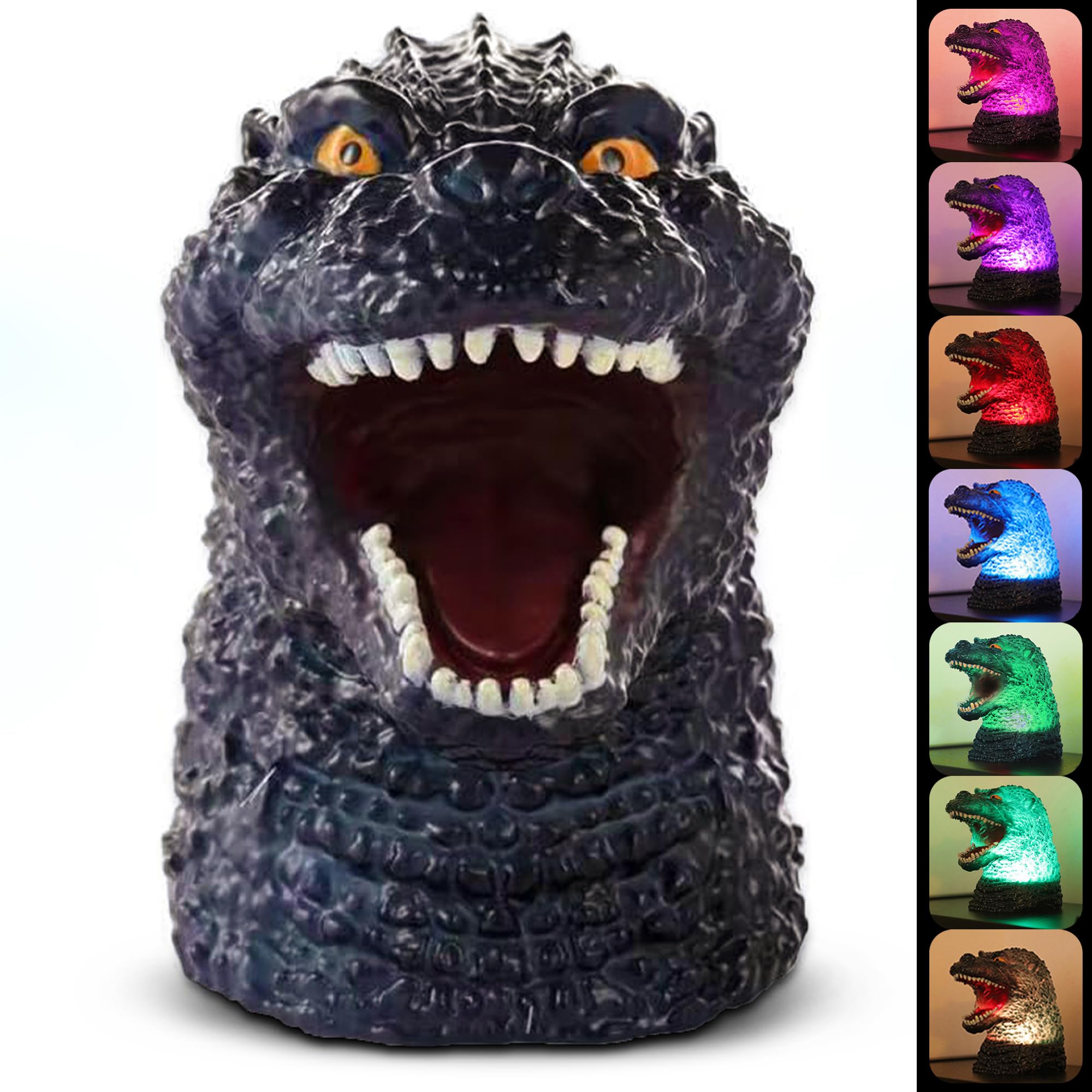 WLHONG Dinosaur Night Light, Color Changing Silicone Night Lights with Touch Sensor, Portable Rechargeable LED Children Adults L