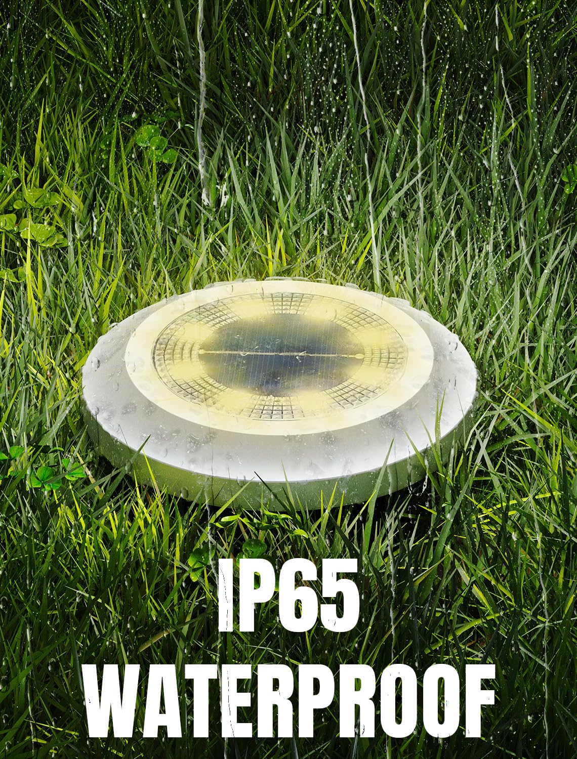 Sennycat Solar Lights Outdoor - 8Pcs Waterproof Led Disk Lights For Landscape Walkway & Lawn