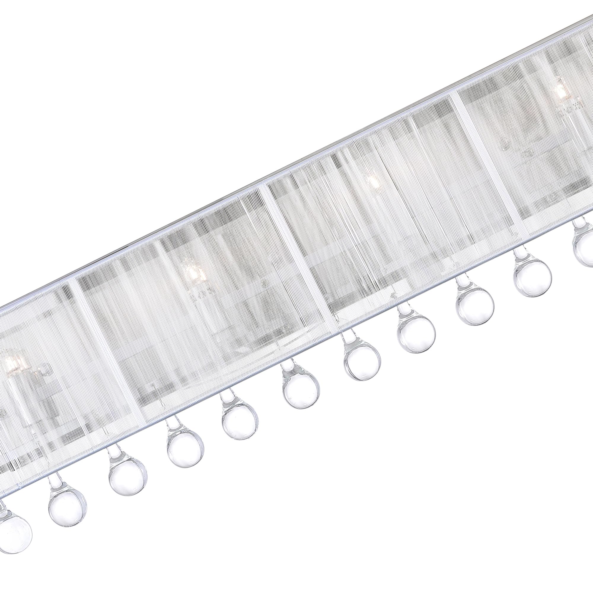 CWI Lighting Water Drop 4 Light Vanity Light with Chrome Finish Fom