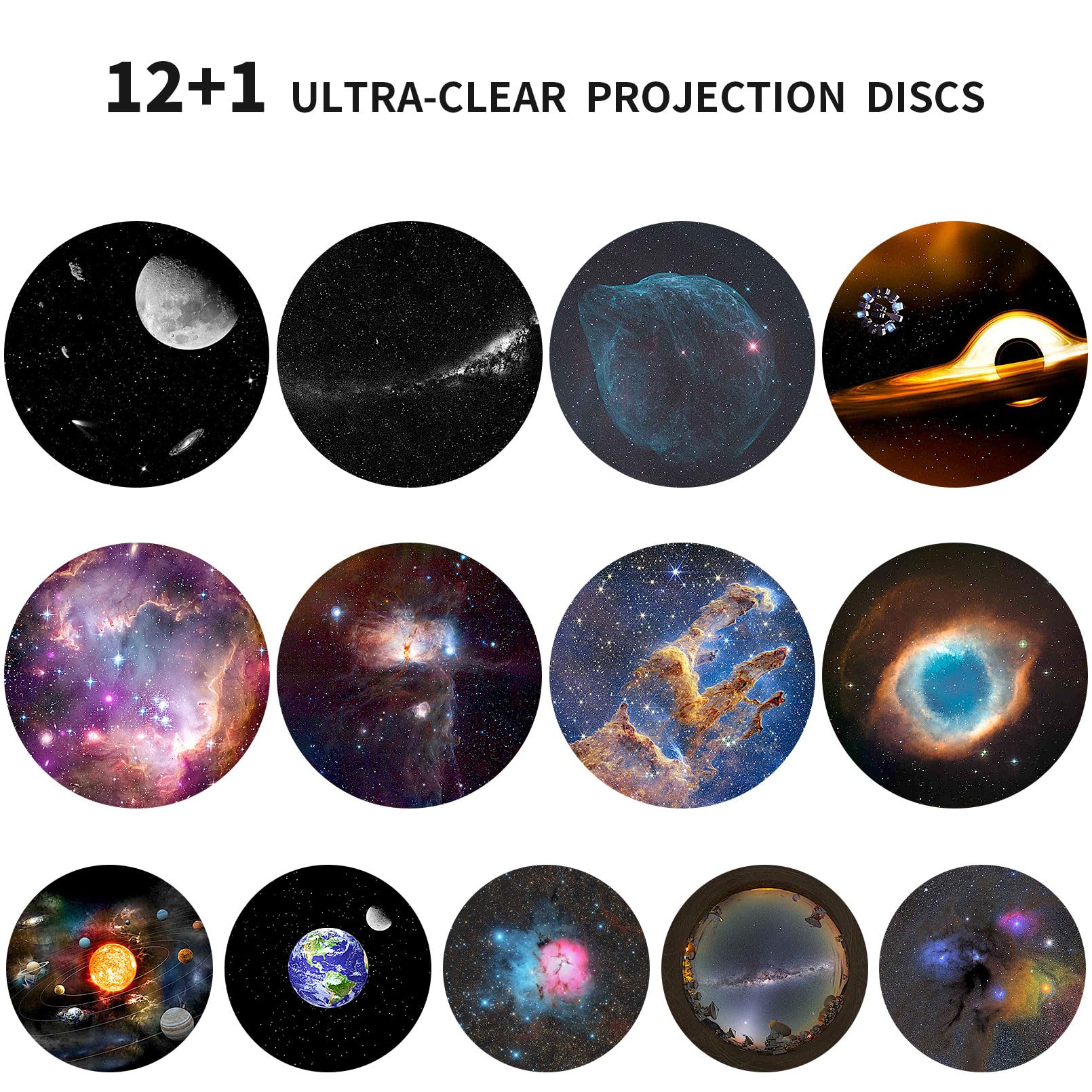 Chiclew 4K Astronaut Galaxy Projector, 360° Star Projector For Kids, Milky White Night Light