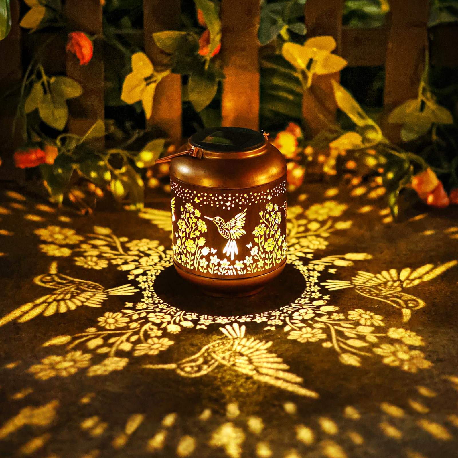 Hummingbird Solar Lanterns Outdoor Waterproof Birthday Gifts For Women Mom Grandma Hanging Lantern Yard Art Decorative Hummingbird Solar Lights For Decor Garden  Patio  Porch  Backyard  Pathway  Lawn