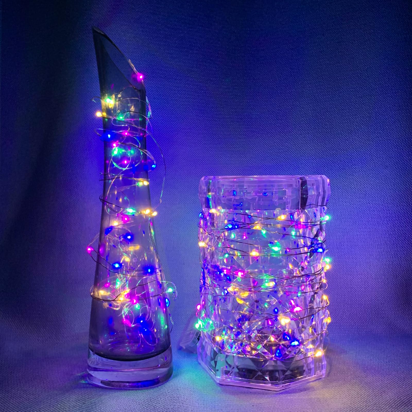 chzk LED Fairy Lights Battery Operated, 20LED Mini String Lights, 7Ft, Waterproof, Multicolor, Model A01-Mini, 100 Pack