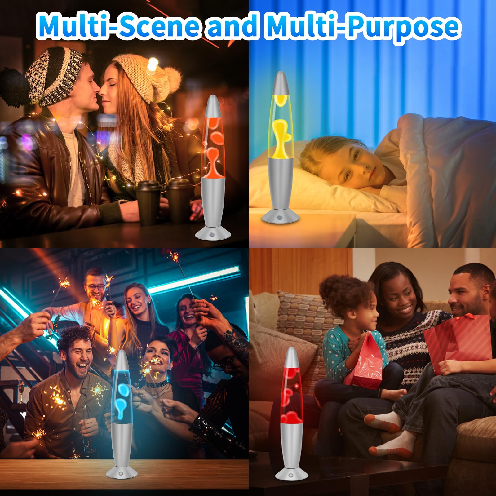 Besight Liquid Motion Lamp with Remote, 17 Color Changing Night Light, 13.5 Inch RGB LED Table Lamp for Kids & Adults, Home Deco