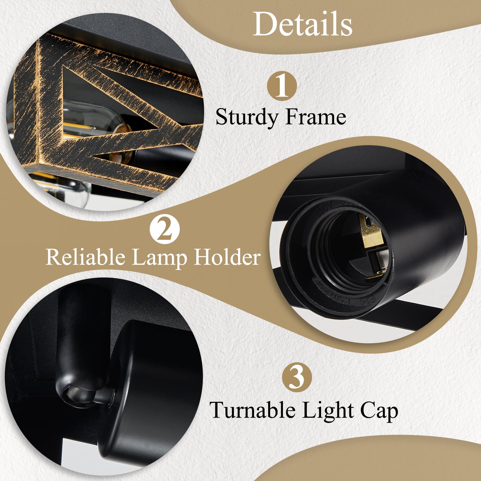 Skejao Black Flush Mount Ceiling Light Fixture,2-Light Square Rustic Vintage Metal Black Hallway Light Fixtures Ceiling For Farm