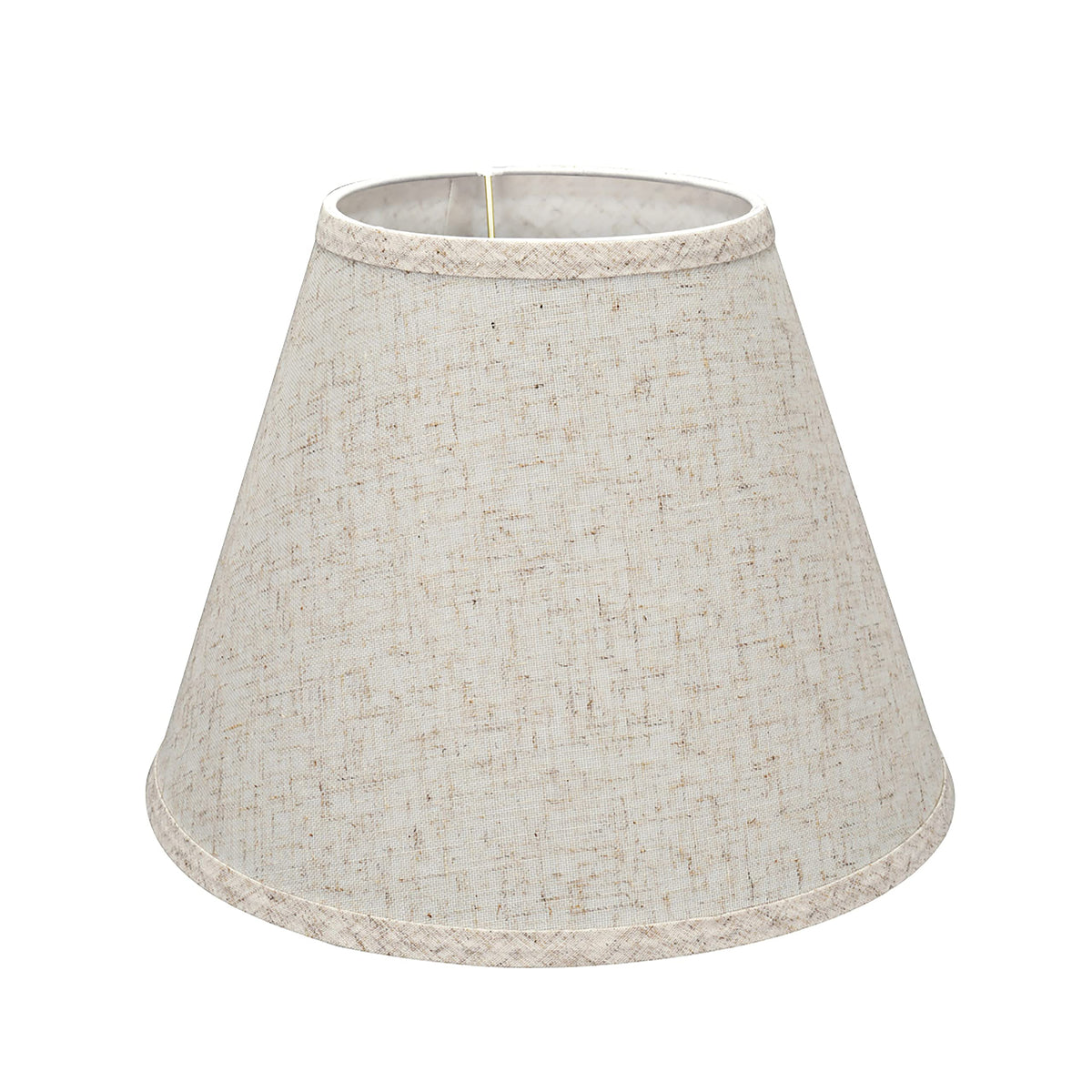 Aspen Creative 58877A Transitional Empire Shape Uno Construction Lamp Shade, Flaxen, 6&quot; Top x 12&quot; Bottom x 9&quot; Slant Height