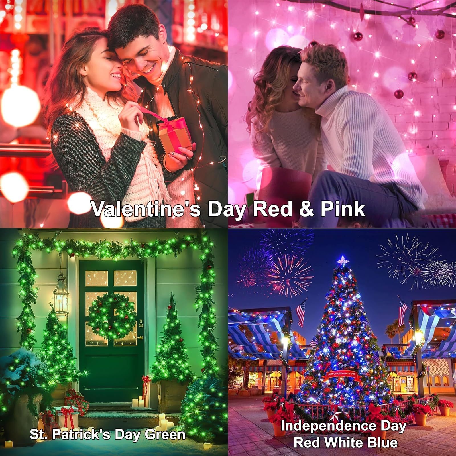 Color Changing Fairy String Lights, 33Ft 100 Led Twinkle Lights With Remote & Timer, Multicolor Outdoor Christmas Lights For House Tree Holiday Party Wedding Bedroom Xmas Indoor Decor