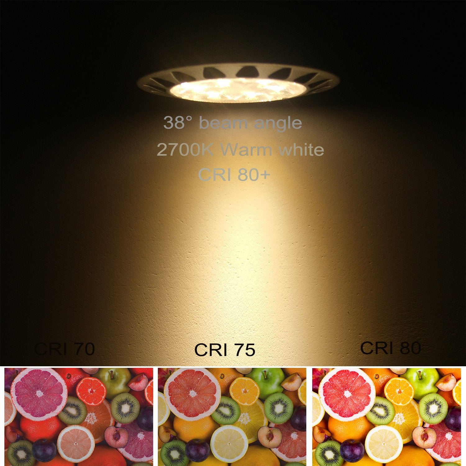 ALIDE MR16 LED Bulbs 7W Warm White 2700K 560lm 12V 6 Pack, Aluminum, Model ALD0619D