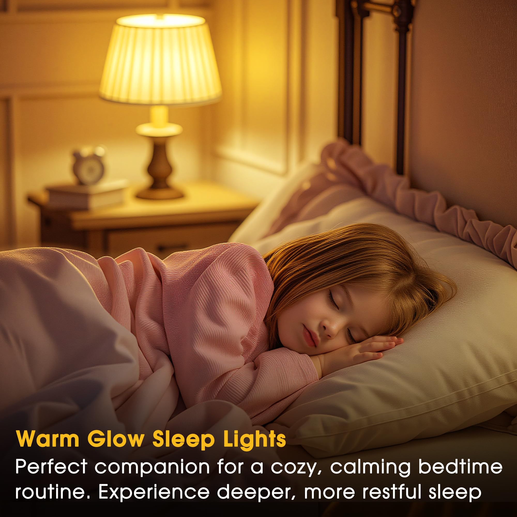 Led Light Bulbs, Warm Light Bulb 9W Equivalent 60W, A19 E26 Base - 3Cct Adjustable (1800K/2700K/5000K) For Lamps, Amber Night Li