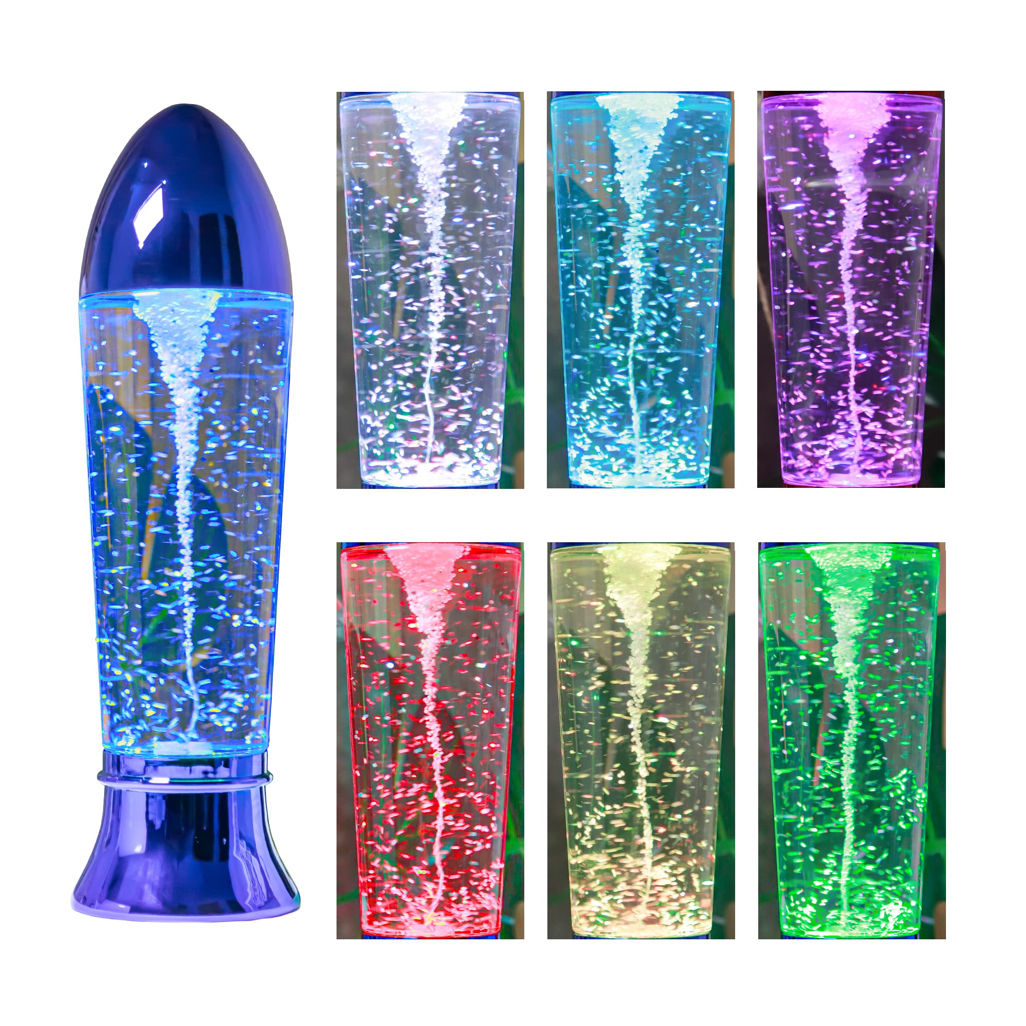 Yakii Tornado Lamp Led Color Changing, 10.5 Science Toy, Blue, Battery/Usb Operated, Model Lp242, Perfect For Christmas Decoration