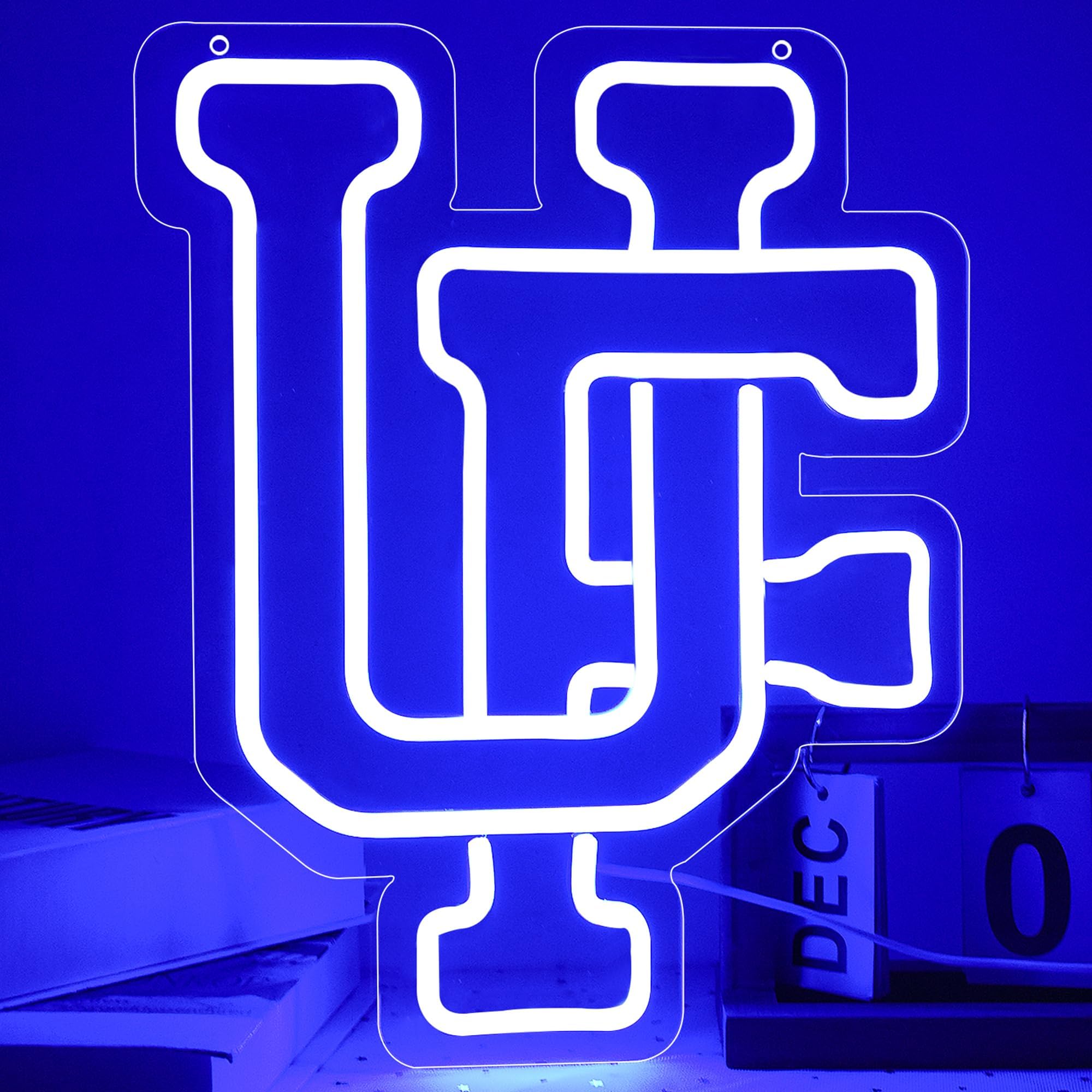 Ftmggdg Uf Neon Sign - College Wall Decor, American Football Team Logo, Dorm Room Decoration