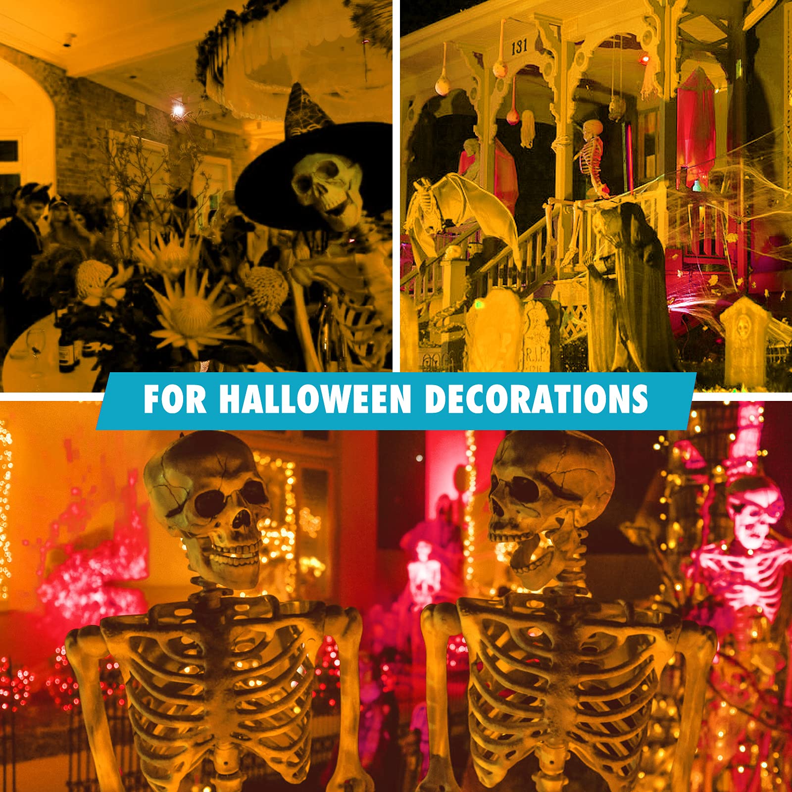 Wiyifada 2 Pack A19 Orange Led Light Bulbs, 9W Replacement For 100W, Halloween Decor