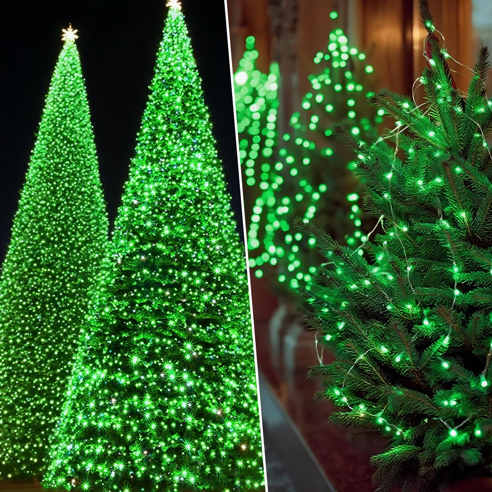 Solar String Lights Outdoor Waterproof 2 Pack Total 66Ft 200Led 8 Modes Twinkle Lights Solar Fairy Lights For Patio  Garden Yard Party Wedding Tree Christmas Halloween Decoration  Green
