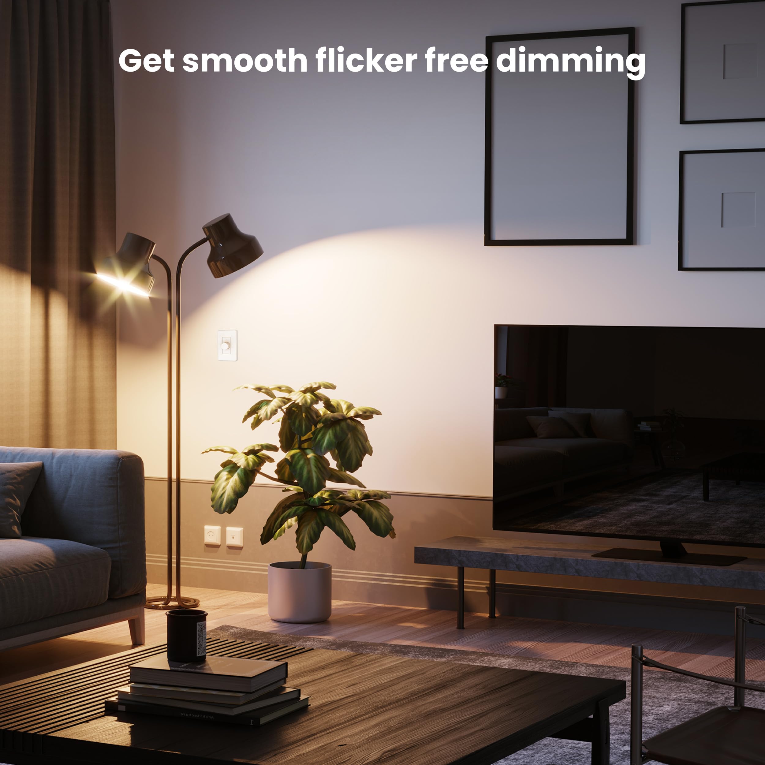 Feit Electric A19 Led Light Bulb, 60W Replacement, Dimmable, Selectable Color Temperatures (2700K-5000K), 800 Lumens, General Pu