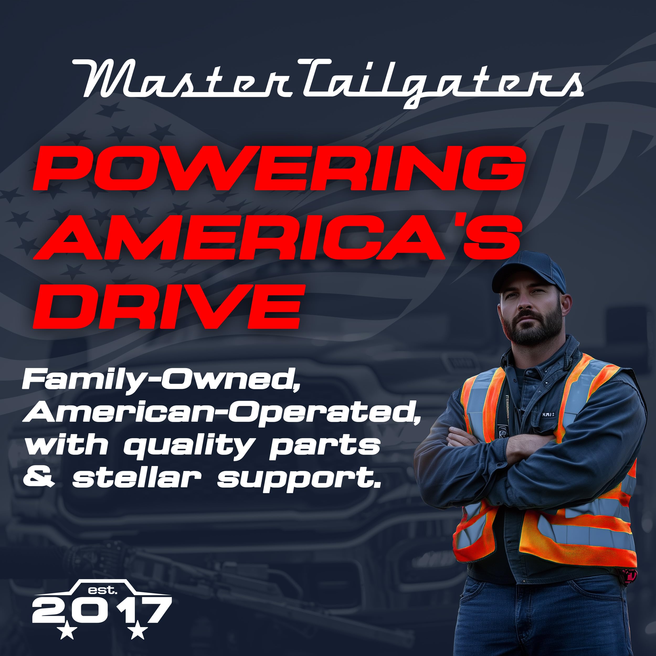 Master Tailgaters Wireless Trailer Tow Lights | Multi Functional Signal Lights | Sturdy Magnetic Mount | 65 Feet Range | 4 Pin R