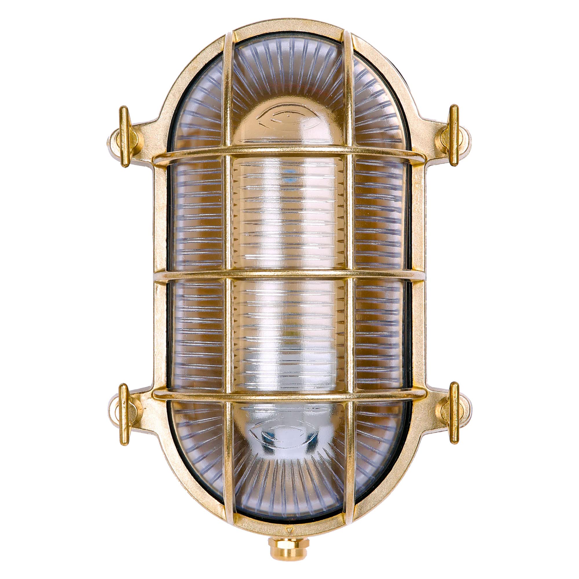 BLINKO Nautical Brass Bulkhead Wall Light,Vintage Retro Wall Sconce,Industrial Lighting Fixtures,Mid Century Modern Decorative Light,IP 65 Precision Waterproof,Outdoor Indoor Deco,Lampshade Only