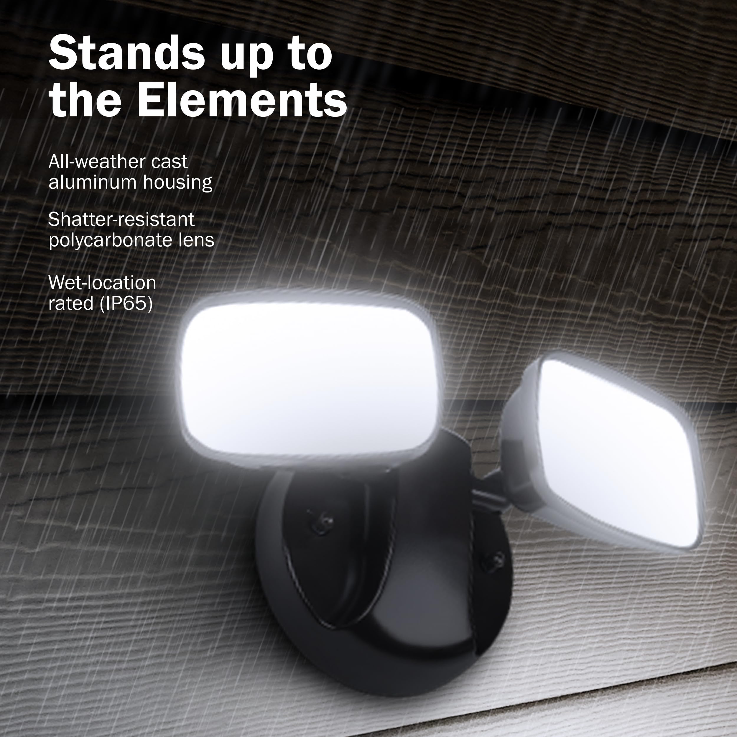 Feit Electric LED Security Outdoor Light, 28W, 2000 Lumens, 5000K, Adjustable Dual Head, Bronze, Model S9DFL/850/BZ/V1