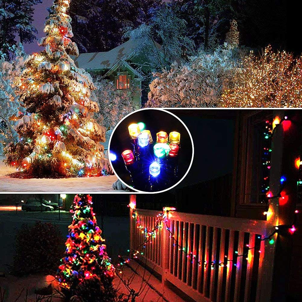 Twinkle Star Christmas Lights, 200 LED Multicolor, 66 FT, 8 Modes, Waterproof, Indoor/Outdoor, Model CL-200 C, 1 Pack