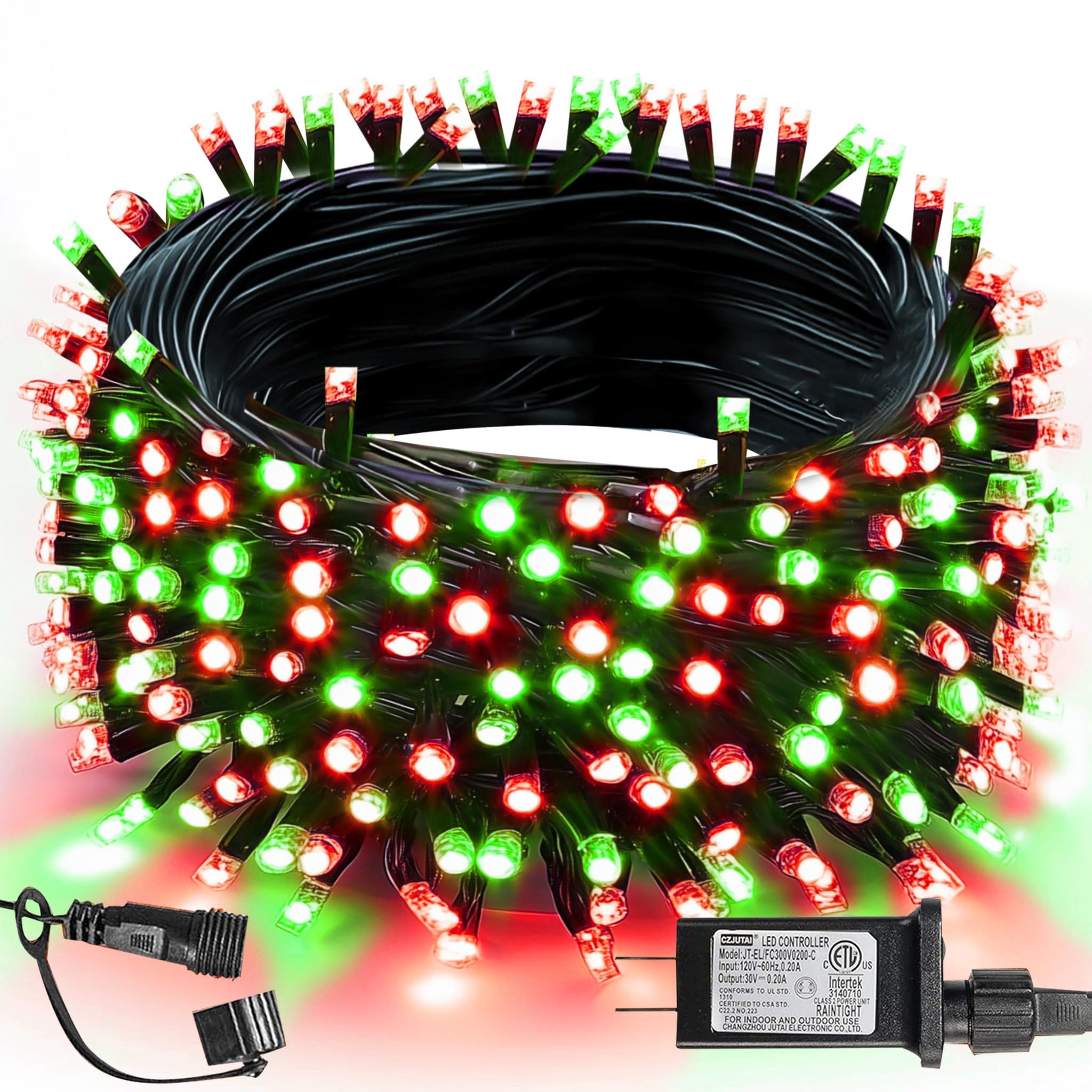 TW SHINE Christmas Lights, 200 LED 66FT Outdoor Christmas Lights Plug in with 8 Modes, Waterproof Christmas Lights Outdoor, Indo