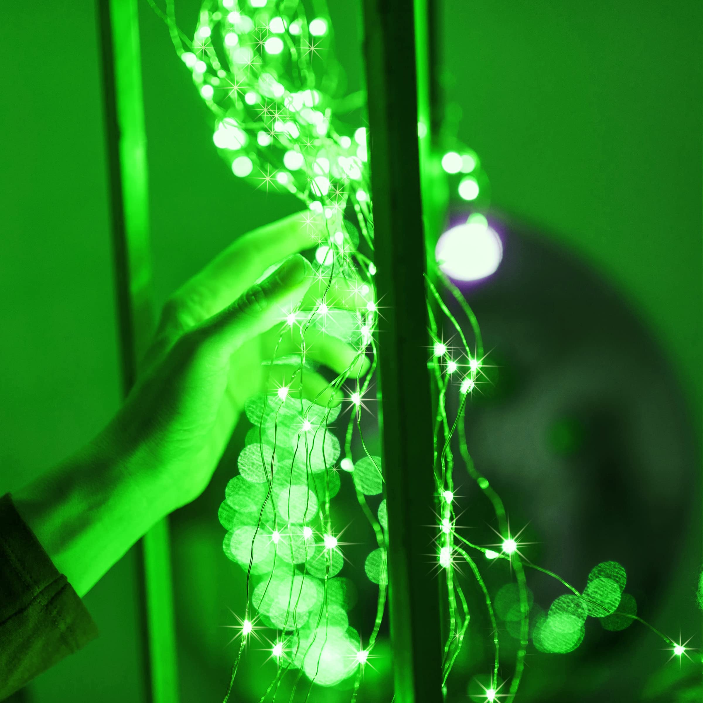 Sunkite Green Led Fairy String Lights - 16 Pack, 20 Waterproof Firefly Lights For Decor