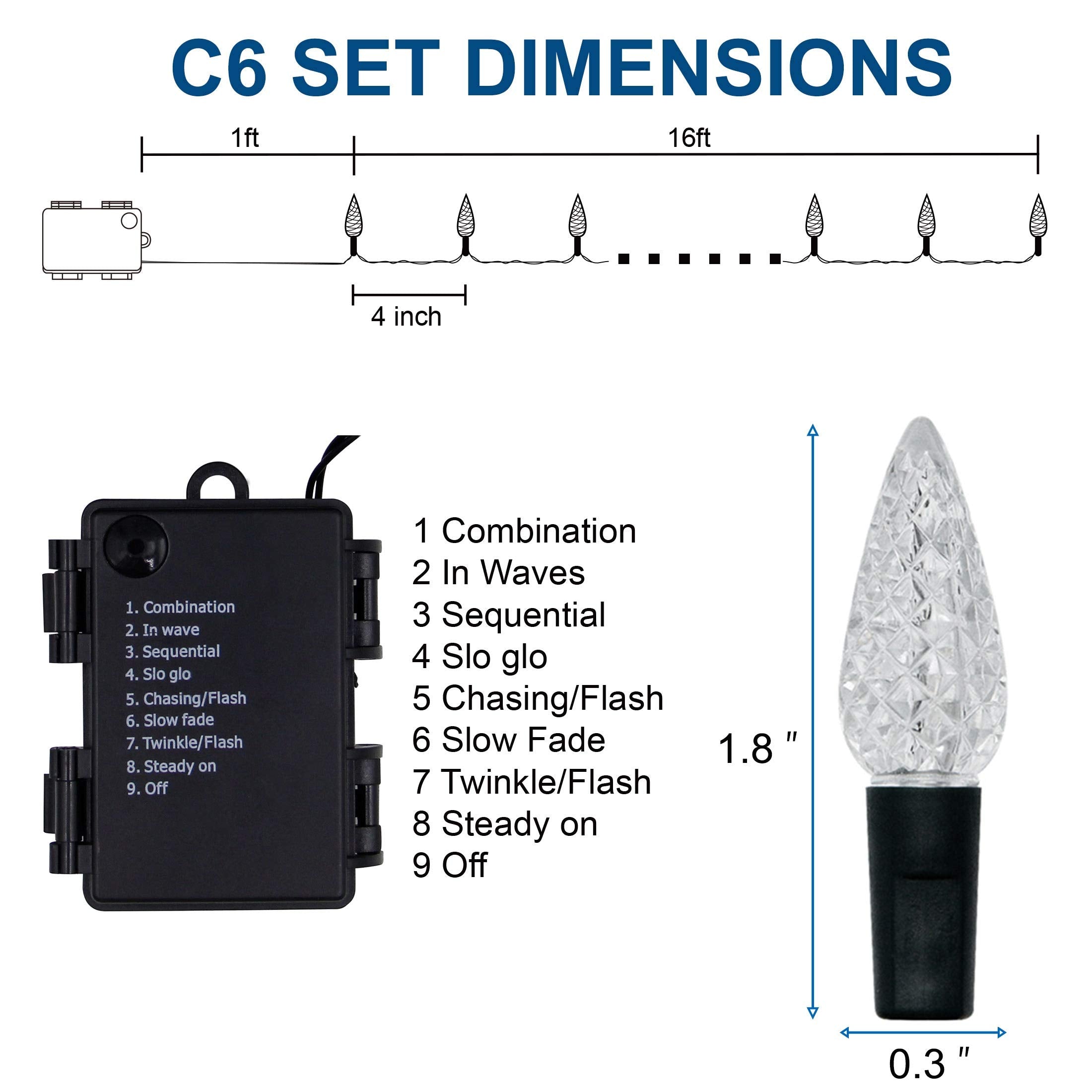 Twinkle Star, 10 Inches Indoor Outdoor, Led String Light Waterproof Lights For Patio Garden Party Wedding X-Mas Decoration, Cool