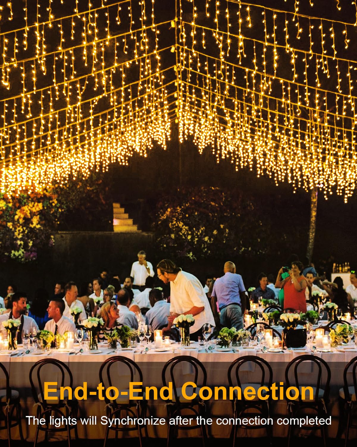 Christmas Lights Outdoor, 53 Ft 486 Led Christmas Light For Outside, Timer & Memory, Plug In 8 Modes Hanging Fairy Light With 10