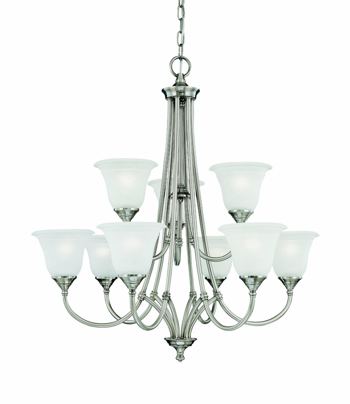 Elk Home Thomas Lighting Sl880241 9-Light Chandelier, Satin Pewter, 31&quot;X31&quot;X32&quot;