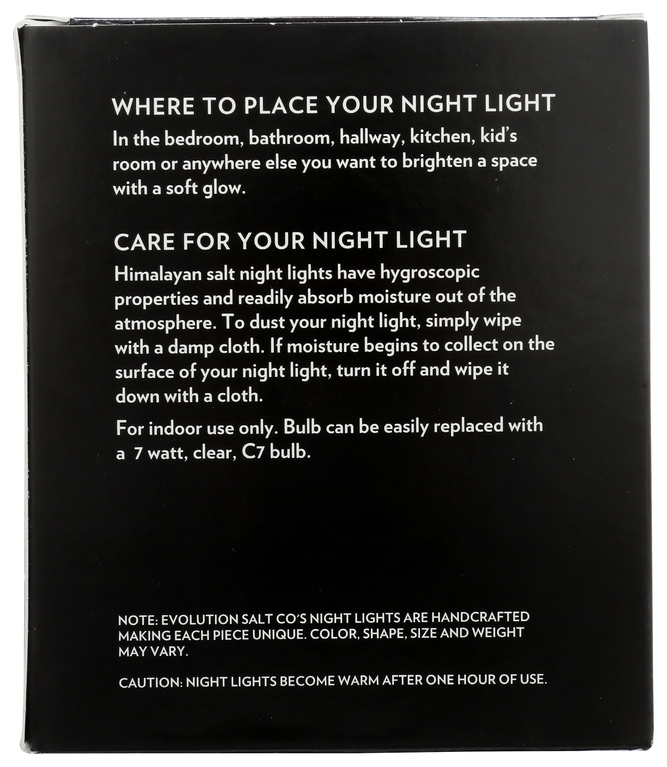 EVOLUTION SALT COMPANY Natural Night Light, 1 EA
