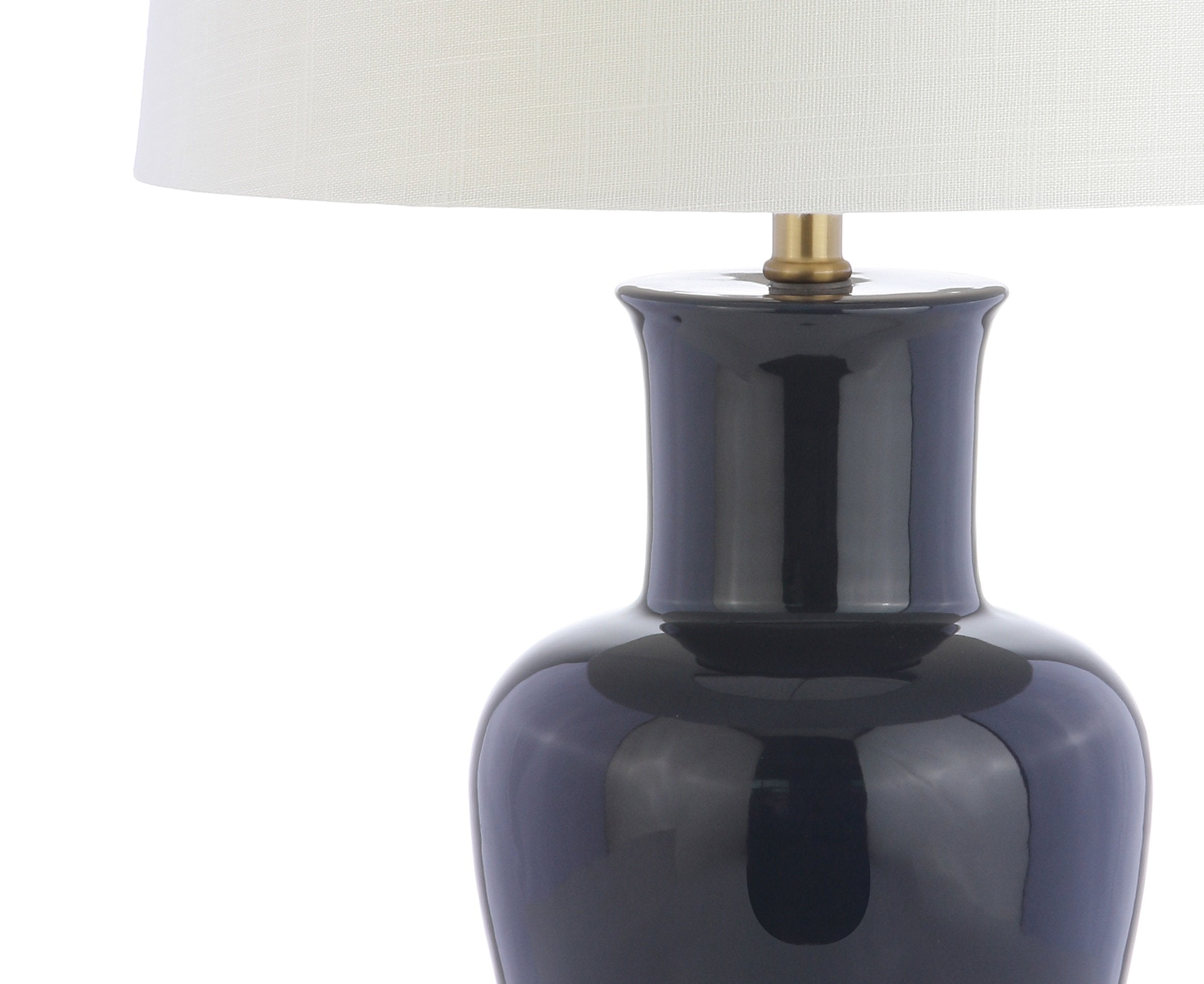 JONATHAN Y Ceramic LED Table Lamp 29in Traditional Transitional Navy Model JYL4026B for Bedroom Living Room Office