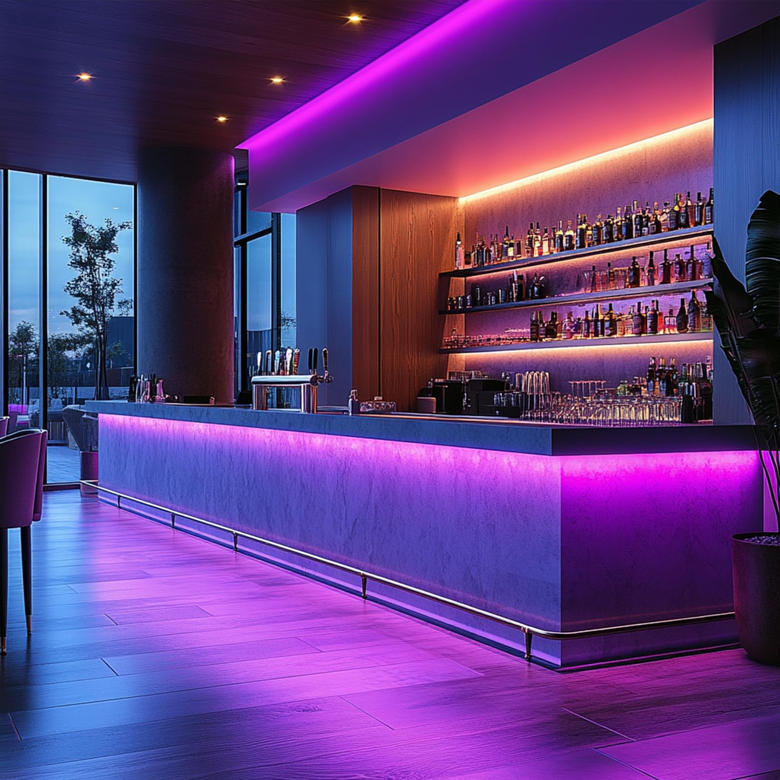 Uvtaoyuan Led Strip Lights Purple 5V Usb Not Dimmable Flexible Cob Led Rope Lights 320Leds/M Purple Super Bright Bendable Tape L