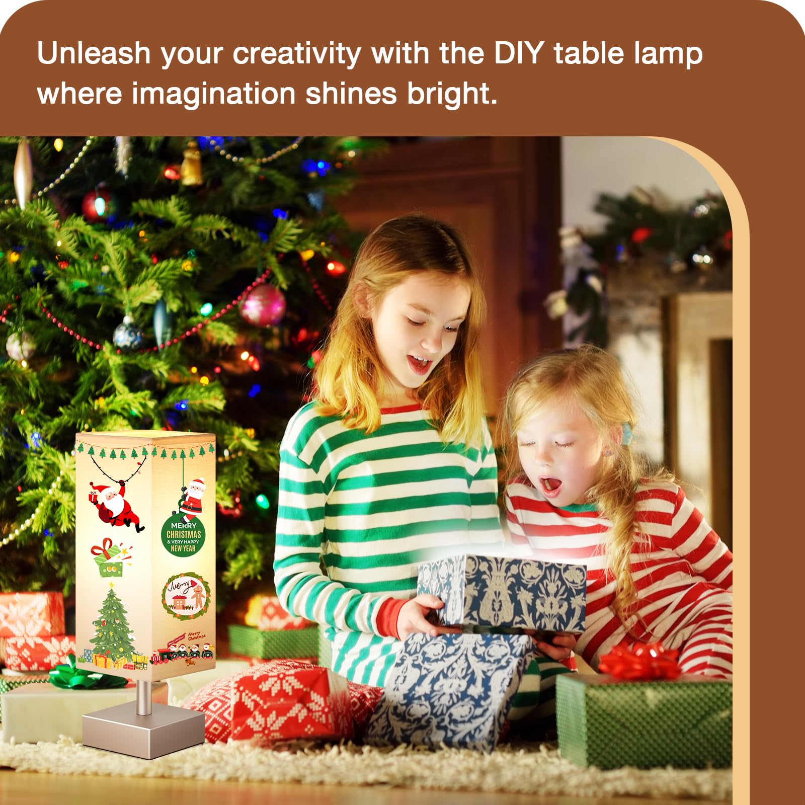 Aooshine Antique Small Table Lamp - Bedside Lamp For Bedroom, Minimalist Nightstand Lamp With Square Fabric Shade, Desk Lamp For