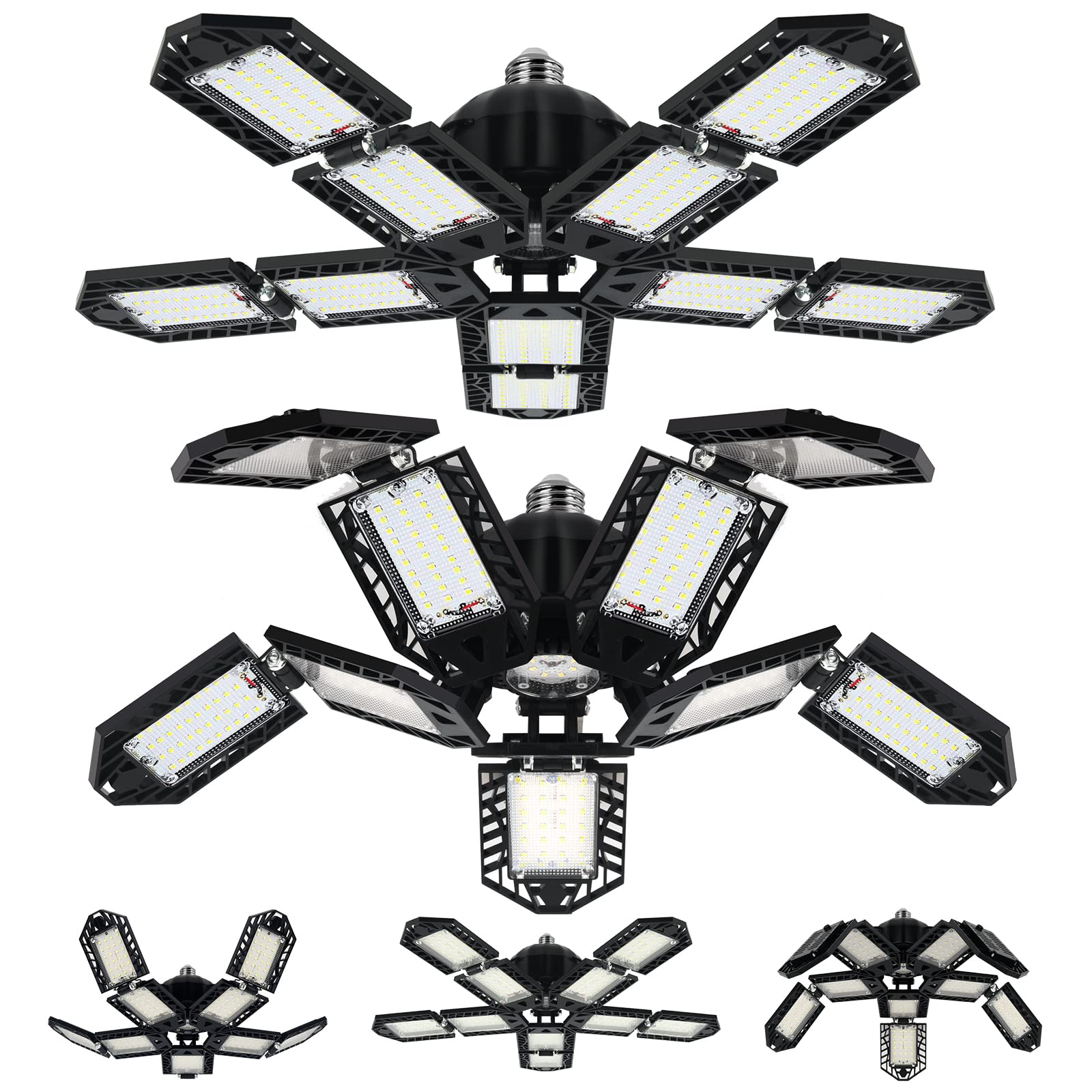 Aoretic LED Garage Lights Bulb 10+1 Panels