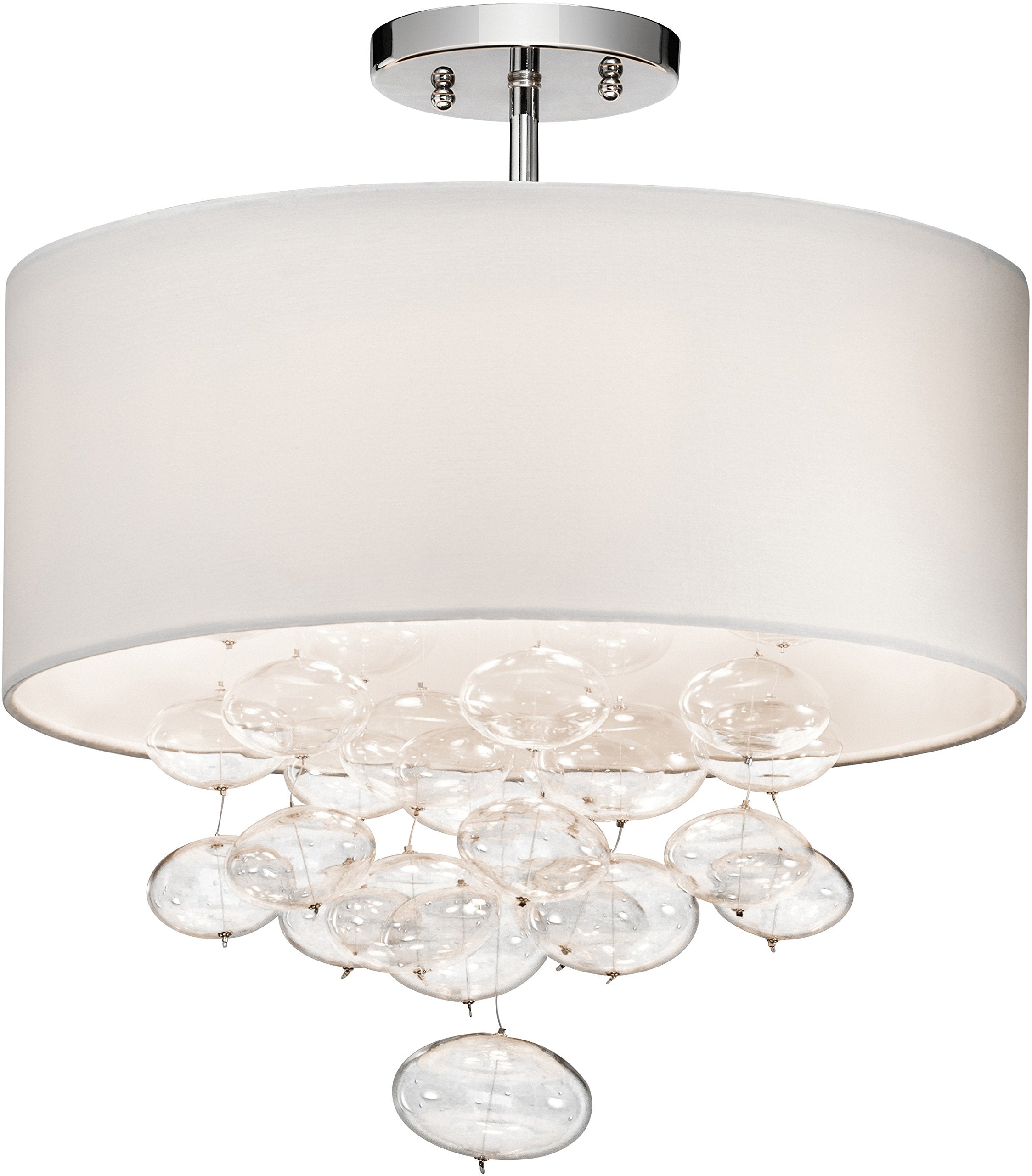 Elan Semi Flush Mount, Chrome