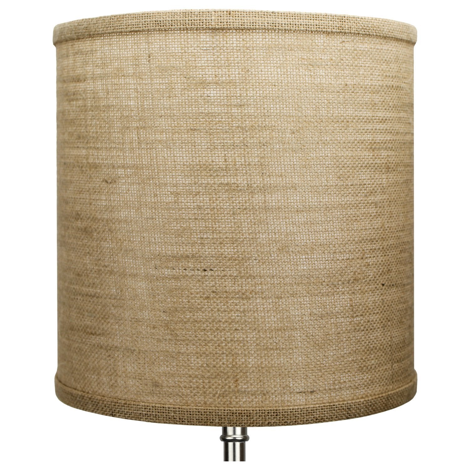 Fenchelshades.Com 10'' Top Diameter X 10'' Bottom Diameter 10'' Height Fabric Drum Lampshade Spider Attachment (Burlap Natural)