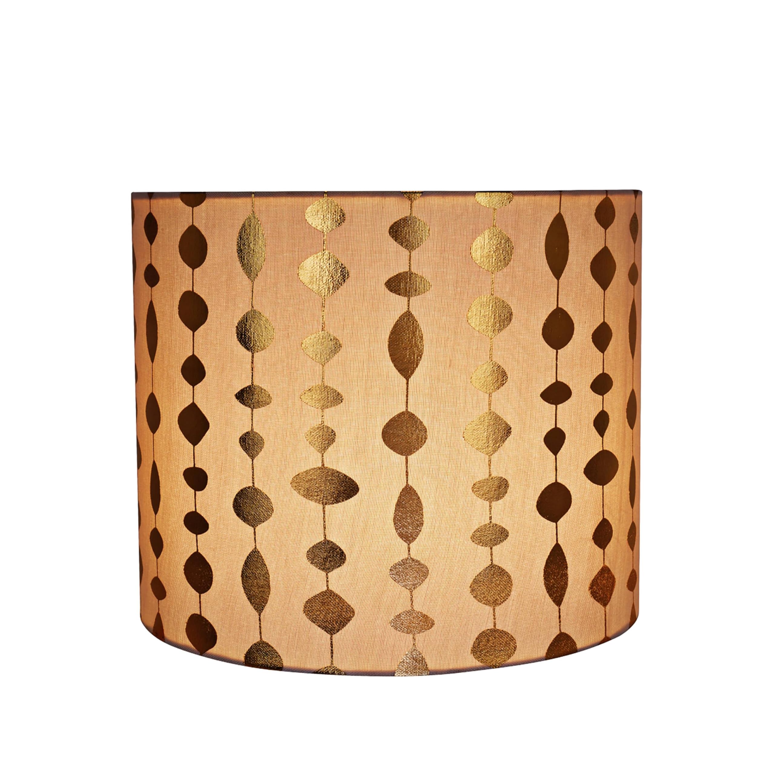 Aspen Creative Lamp Shade - Transitional Drum, 12in x 12in x 10in, Beige, Faux Linen, Model 31097