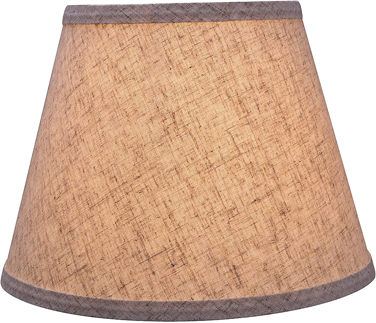 Aspen Creative 58851A, Empire Uno Lamp Shade, Beige, 6&quot; Top X 10&quot; Bottom X 7.5&quot; Slant Height, Slip Uno 33Mm