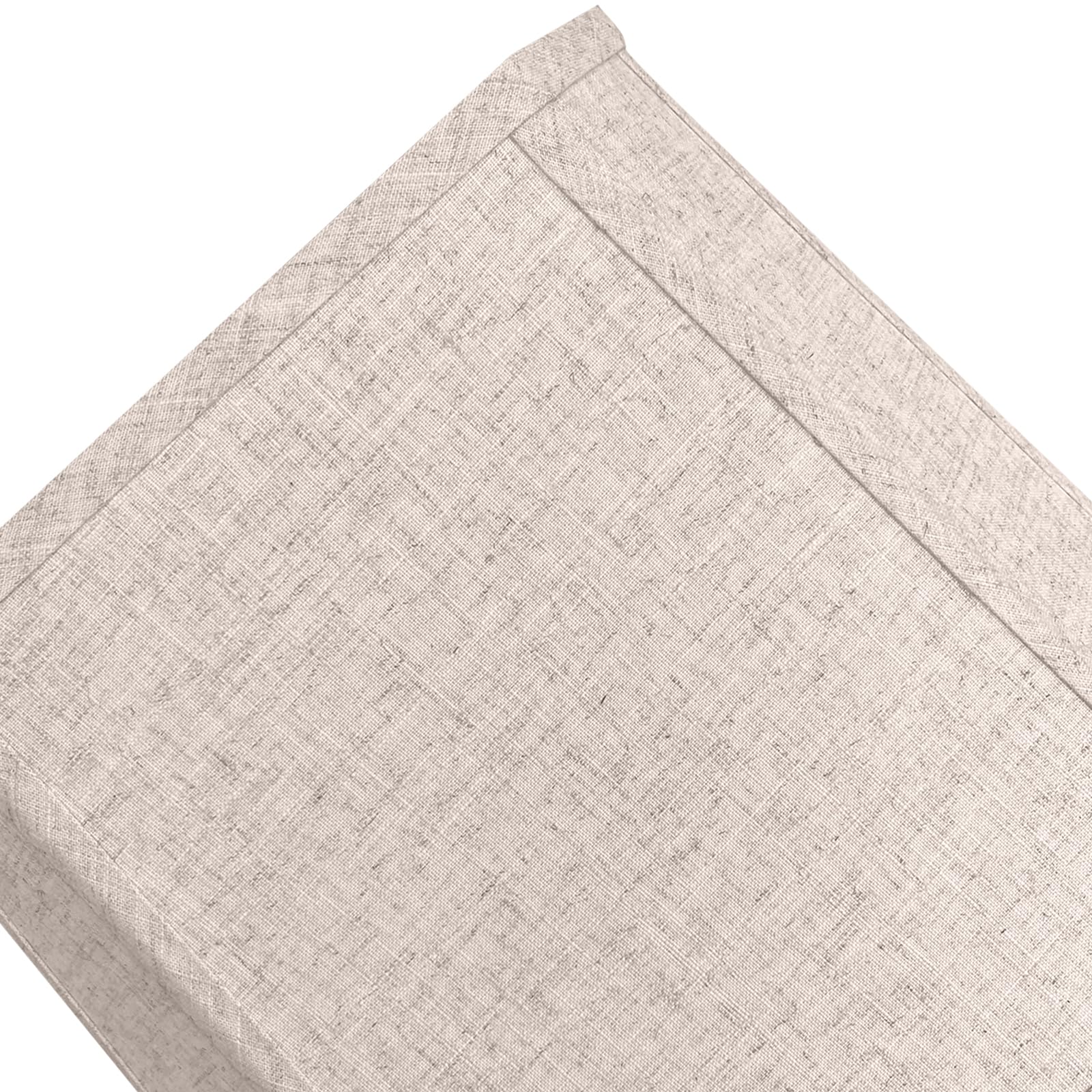 Tootoo Star Square Cut Corner Lampshade, 10X13X10.5 Inch Medium Table Lamp Shade Floor Lamp Beige Lamp Shades Natural Linen Hand Crafted, Easy Assembly Required