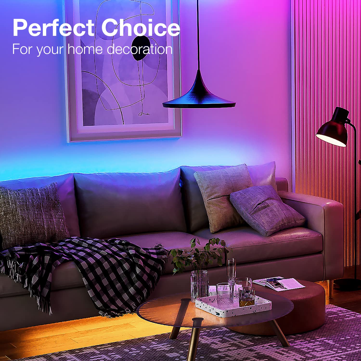 Daybetter Led Strip Lights 200Ft Smart App Control Multicolor, Music Sync, 2 Rolls Of 100Ft For Home Decor And Parties