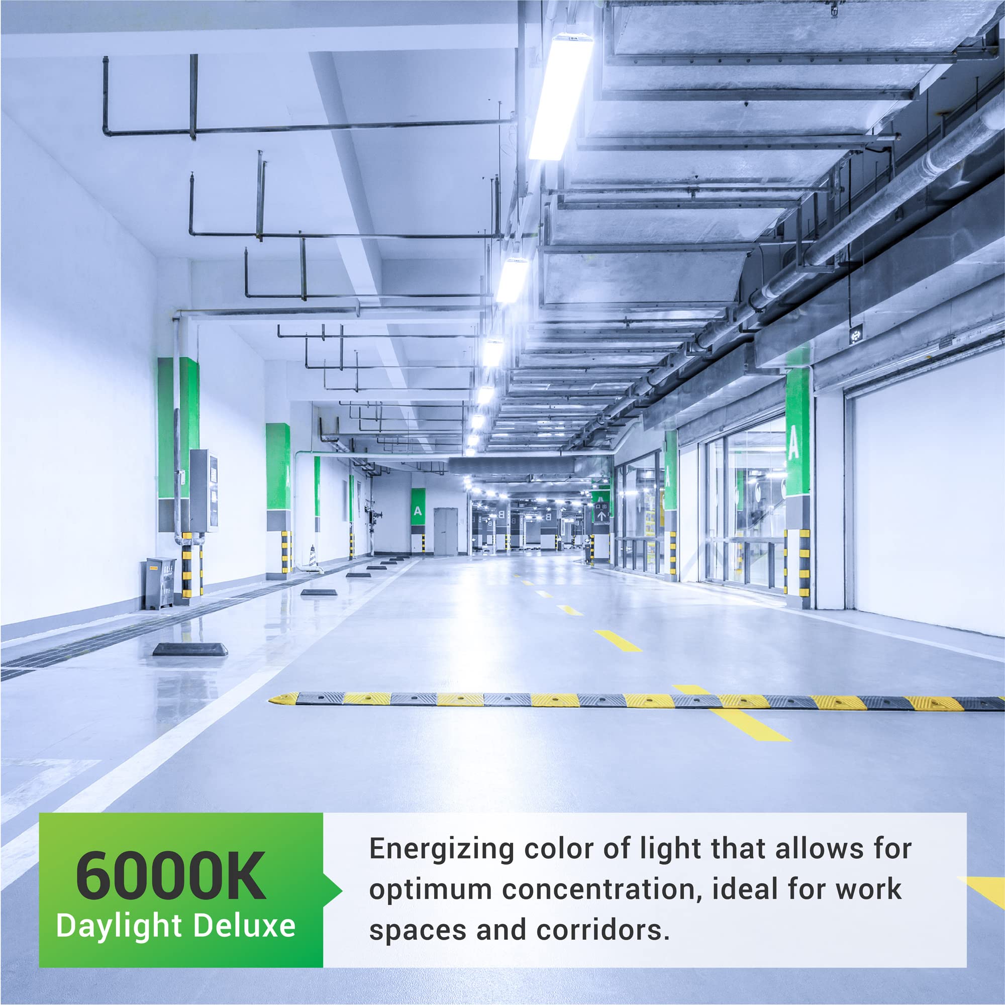 Sunco 16 Pack 40W=260W LED Shop Light for Workshop Garage 4FT, Plug in Frosted Lens Linkable Utility Industrial Fixture, 6000K D