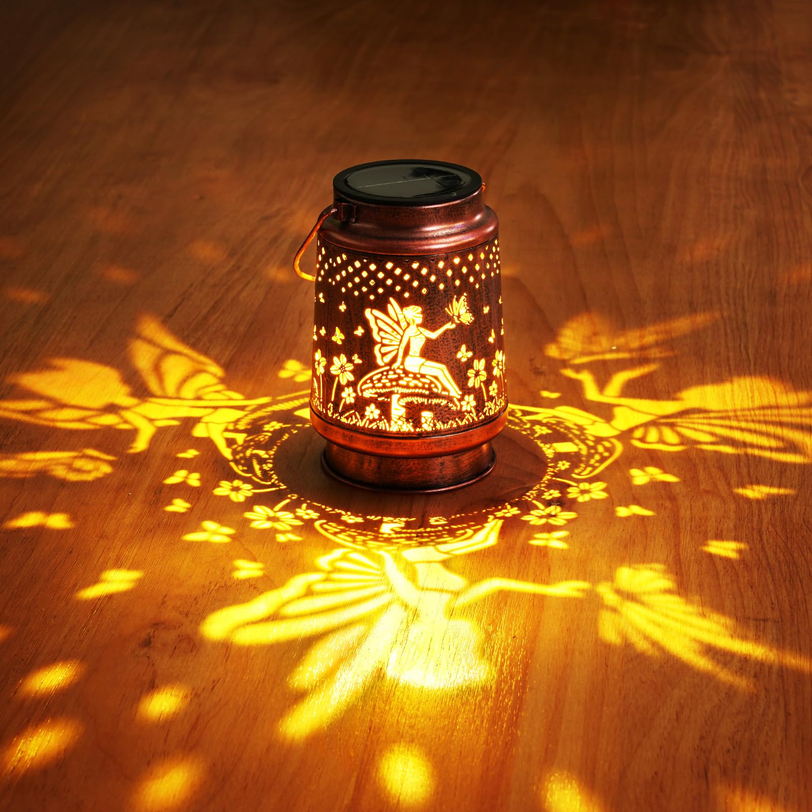 Homemory Christmas Gifts For Women Mom Grandma  Solar Lanterns Fairy Lights Outdoor Waterproof Garden Decor  Led Hanging Solar Lights For Yard  Patio  Backyard  Porch  Lawn