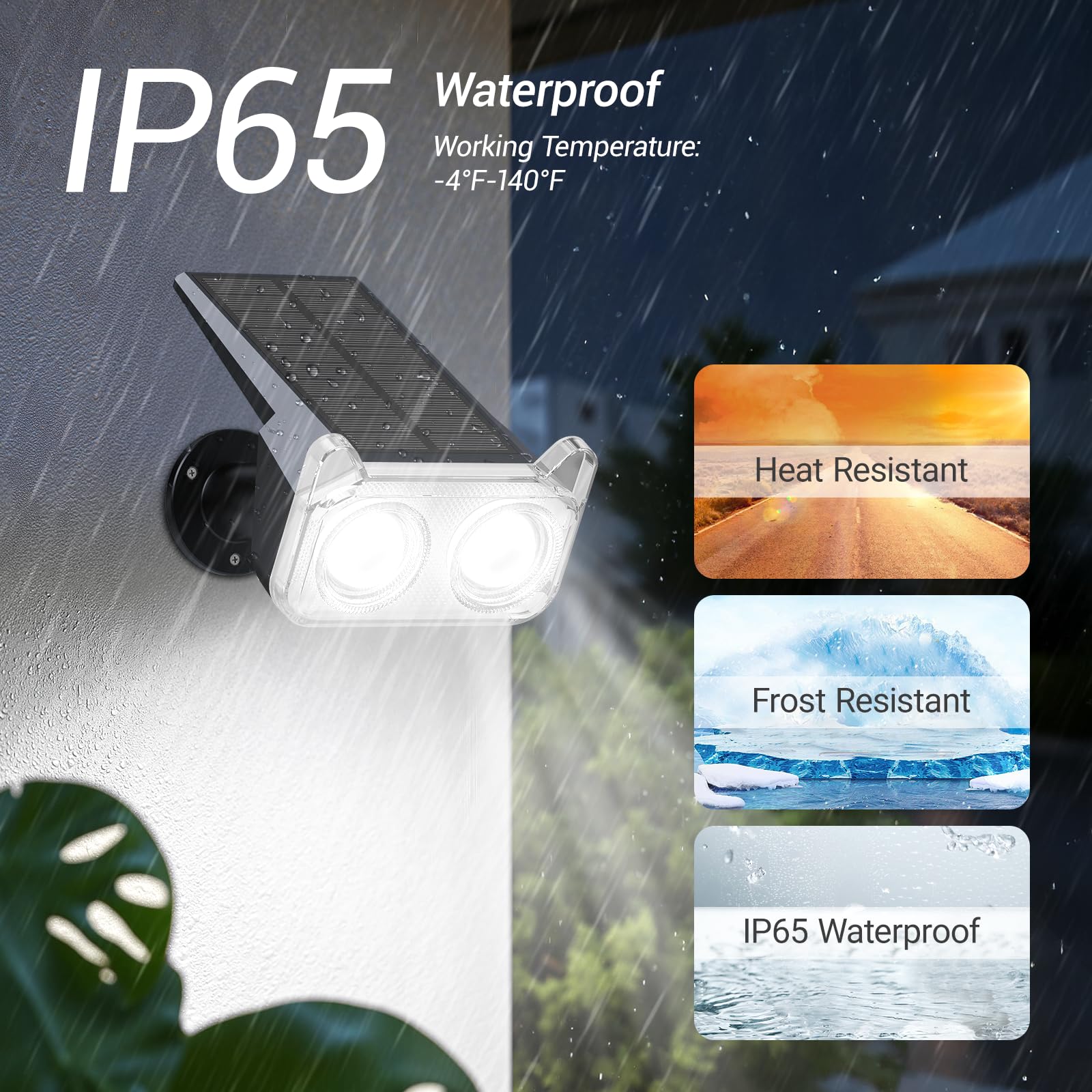 WdtPro Solar Spot Lights Outdoor, 6 Pack Cool White Dusk to Dawn, Adjustable Waterproof Landscape Lighting, Model TSL003