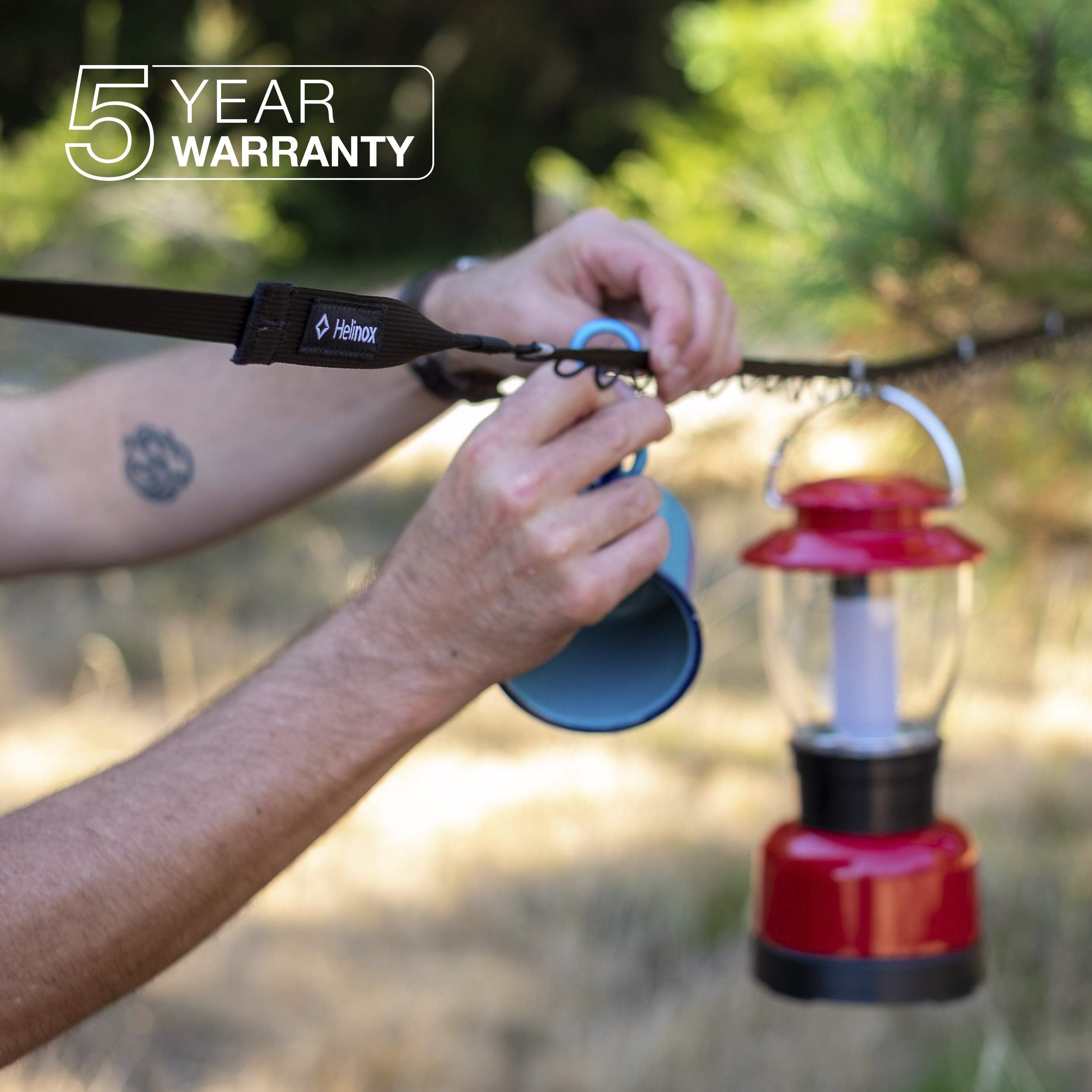 Helinox Daisy Chain Hanging Storage Solution for Camping & Backpacking, Black, Compact & Durable Organizer for Outdoor Gear